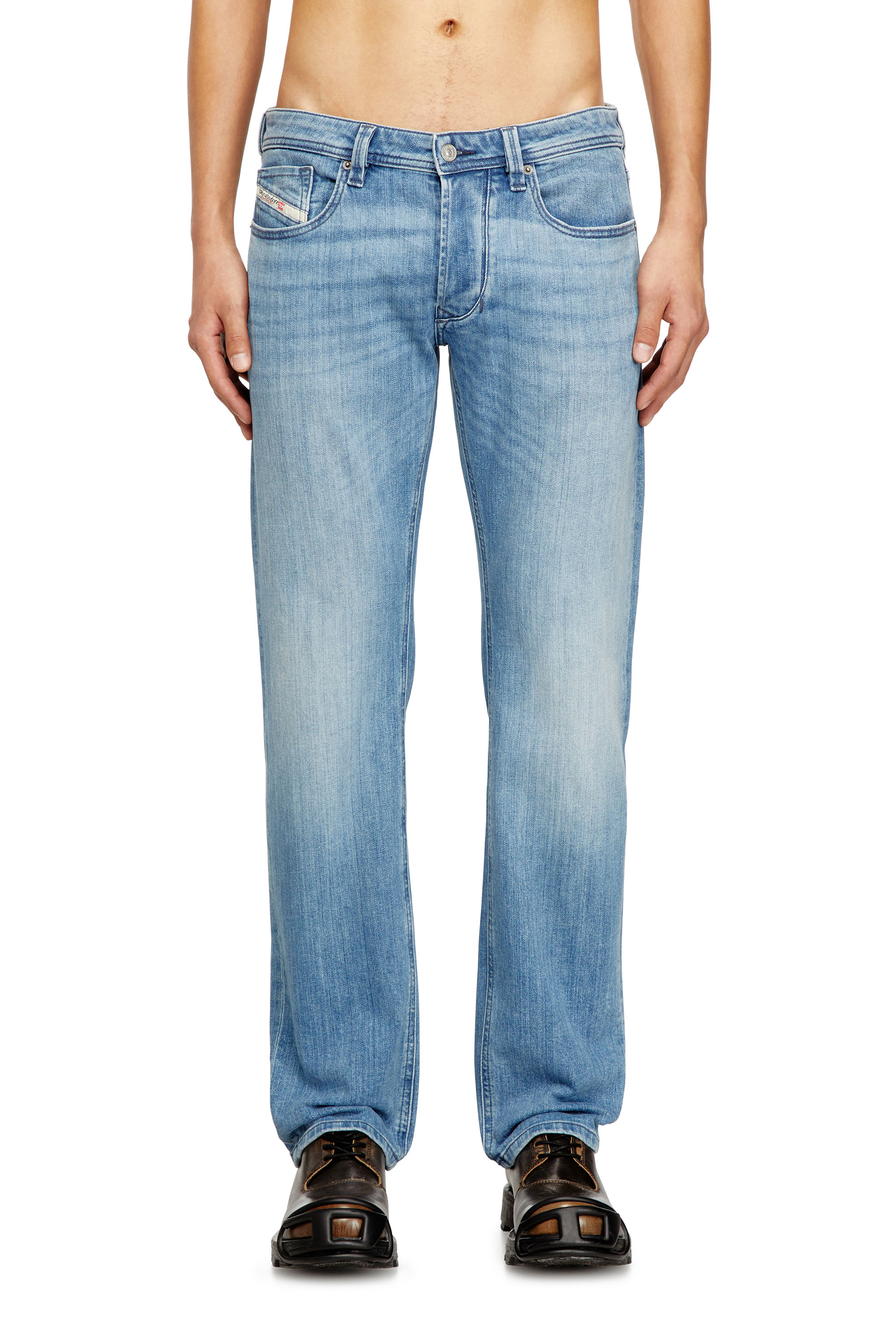 Diesel - Regular Jeans 1985 Larkee 0GRDI Uomo, Blu Chiaro - Image 3