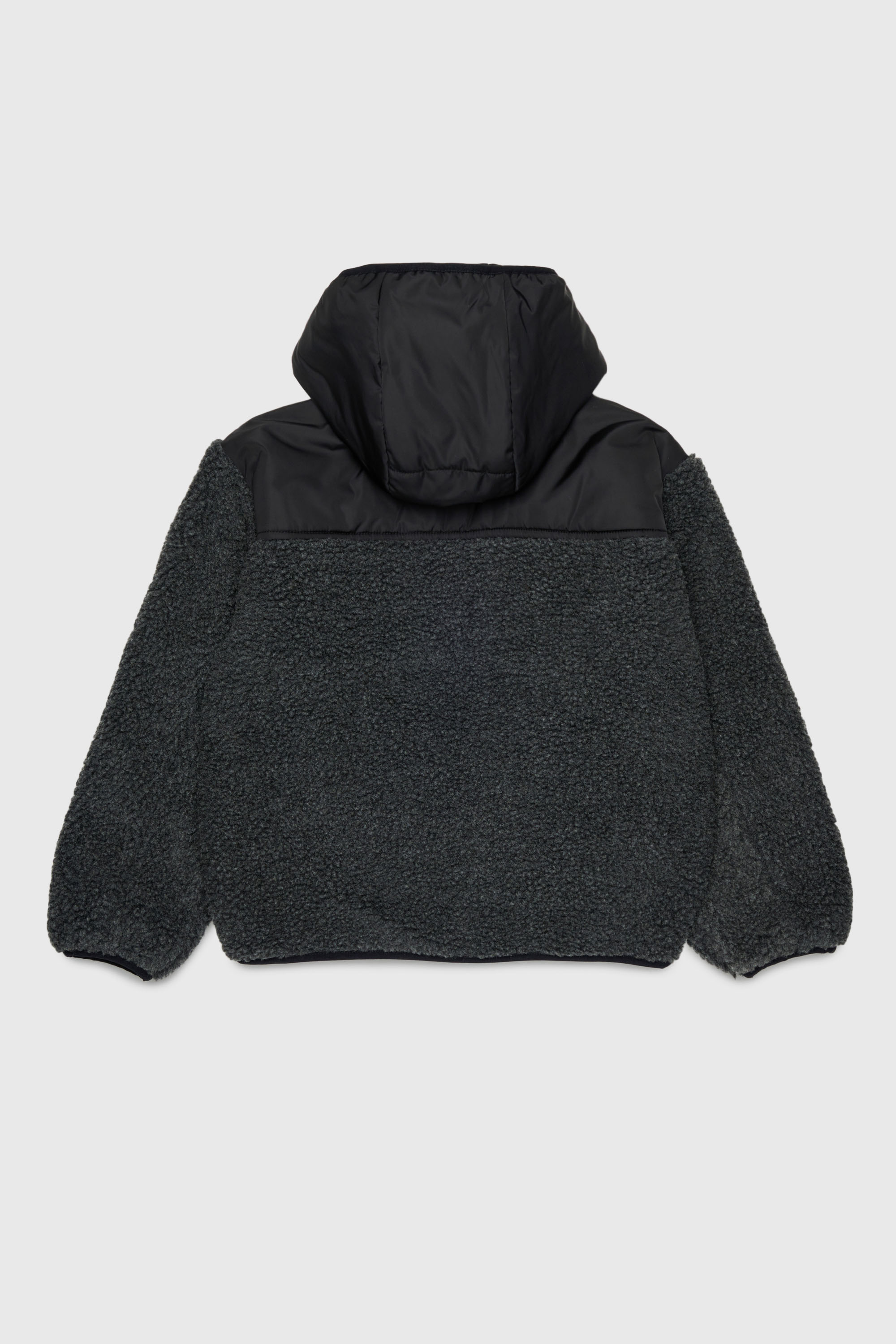 Diesel - JSHEAR, Veste &agrave; capuche en nylon et polaire teddy Homme in Noir - 2