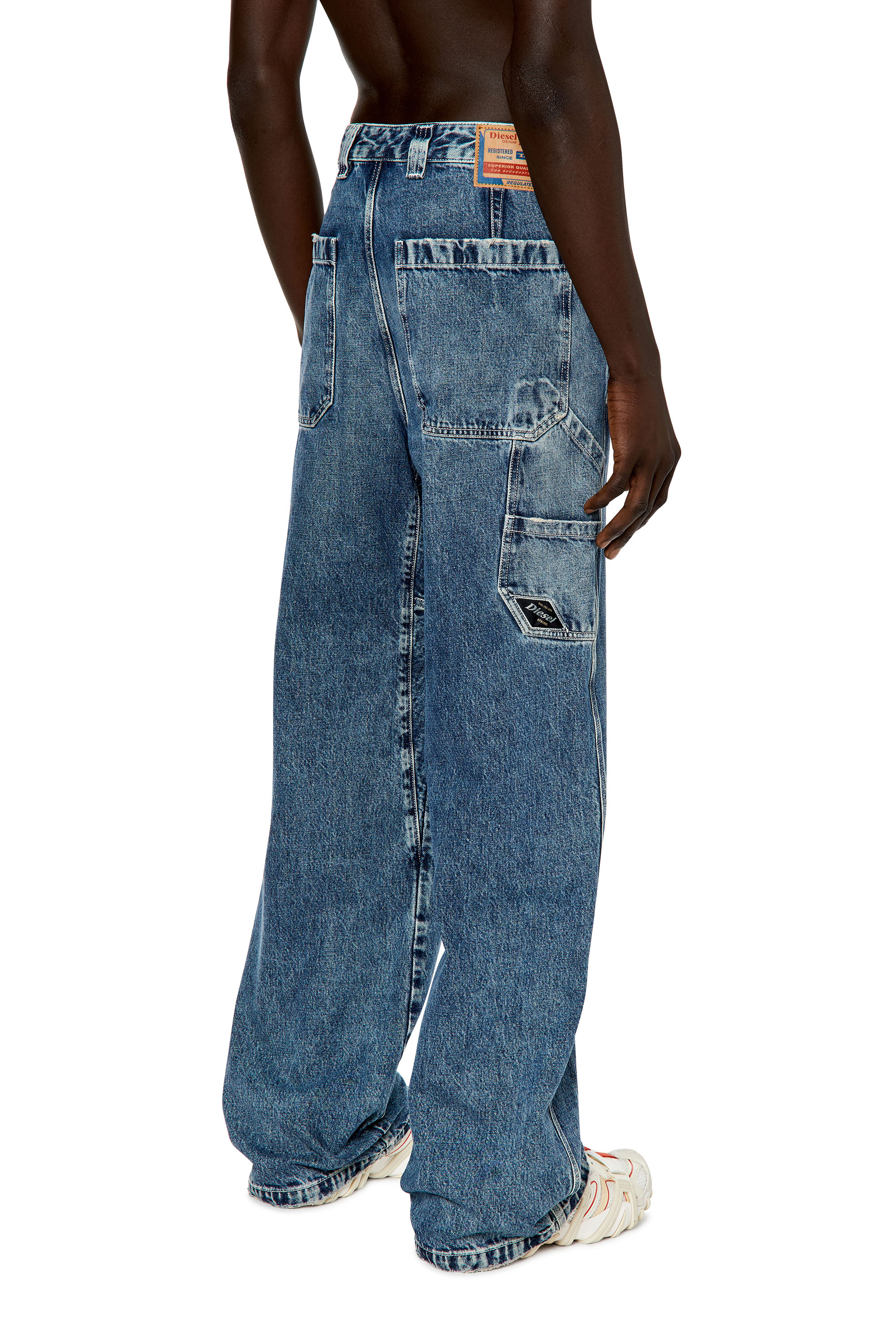 Diesel - D-Livery 007M3 Straight Jeans, Blu medio - Image 3