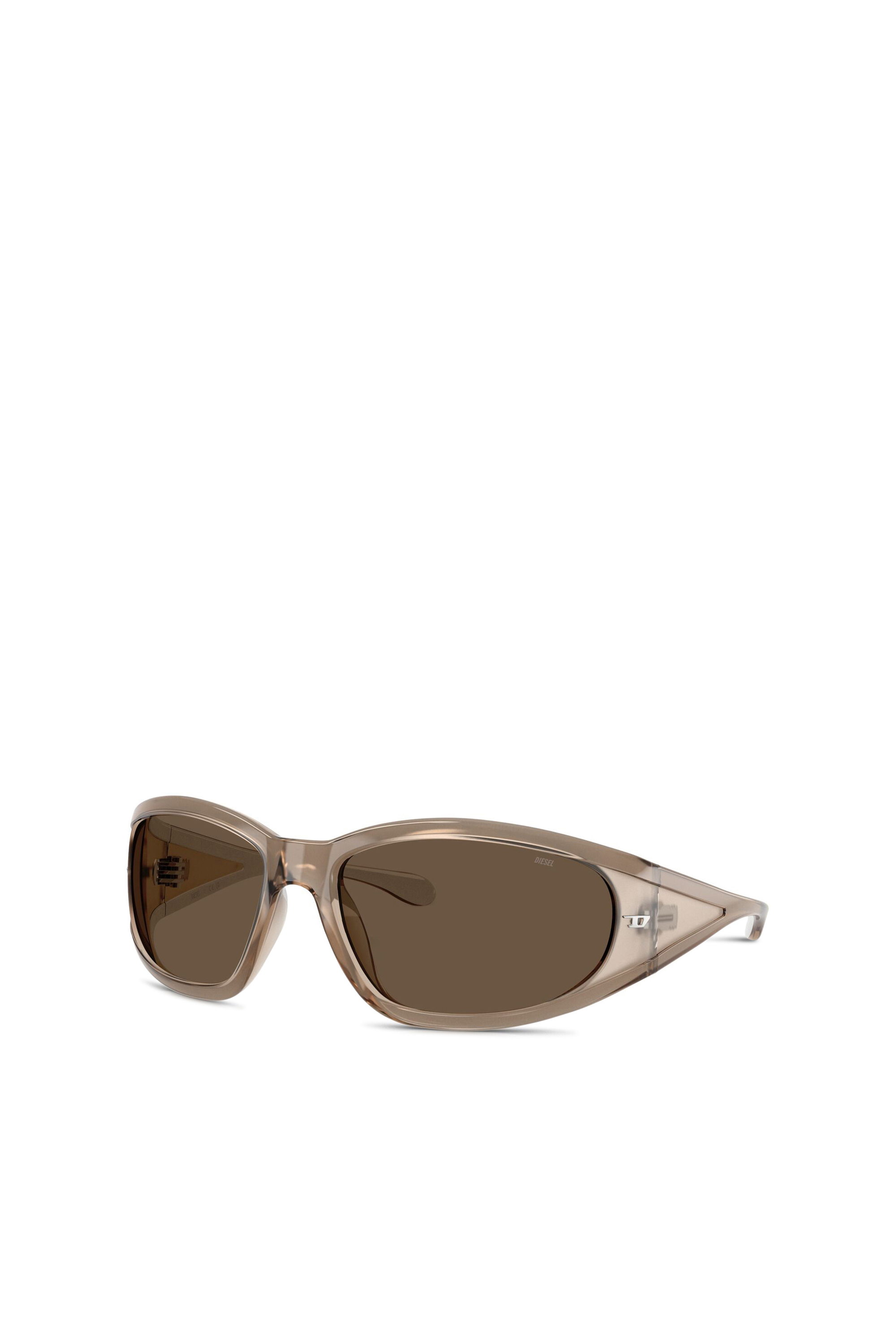 Diesel - 0DL3002, Occhiale in acetato con forma rettangolare Unisex in Marrone - 4