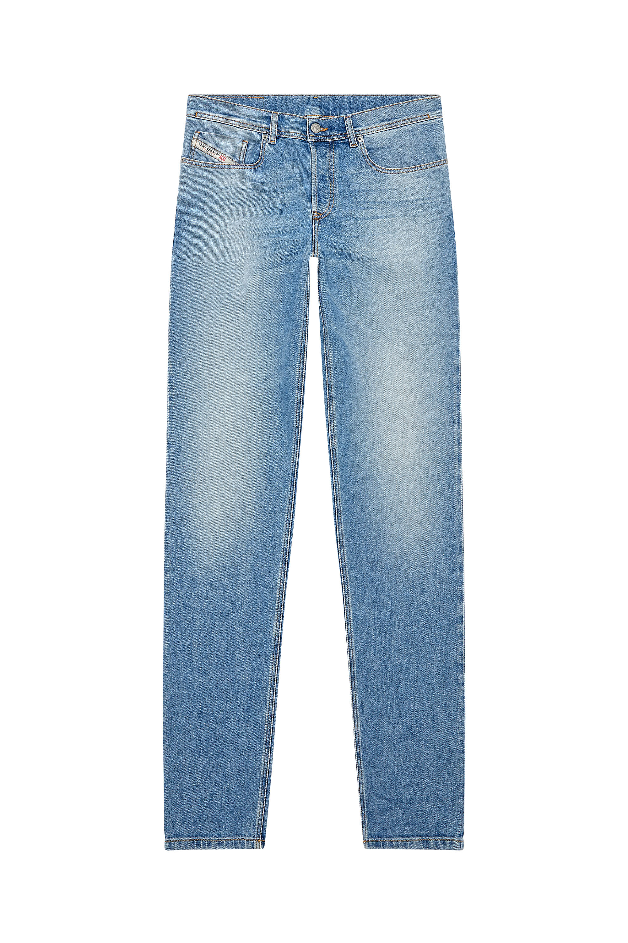 Diesel - Tapered Jeans 2023 D-Finitive 09F81, Mittelblau - Image 5
