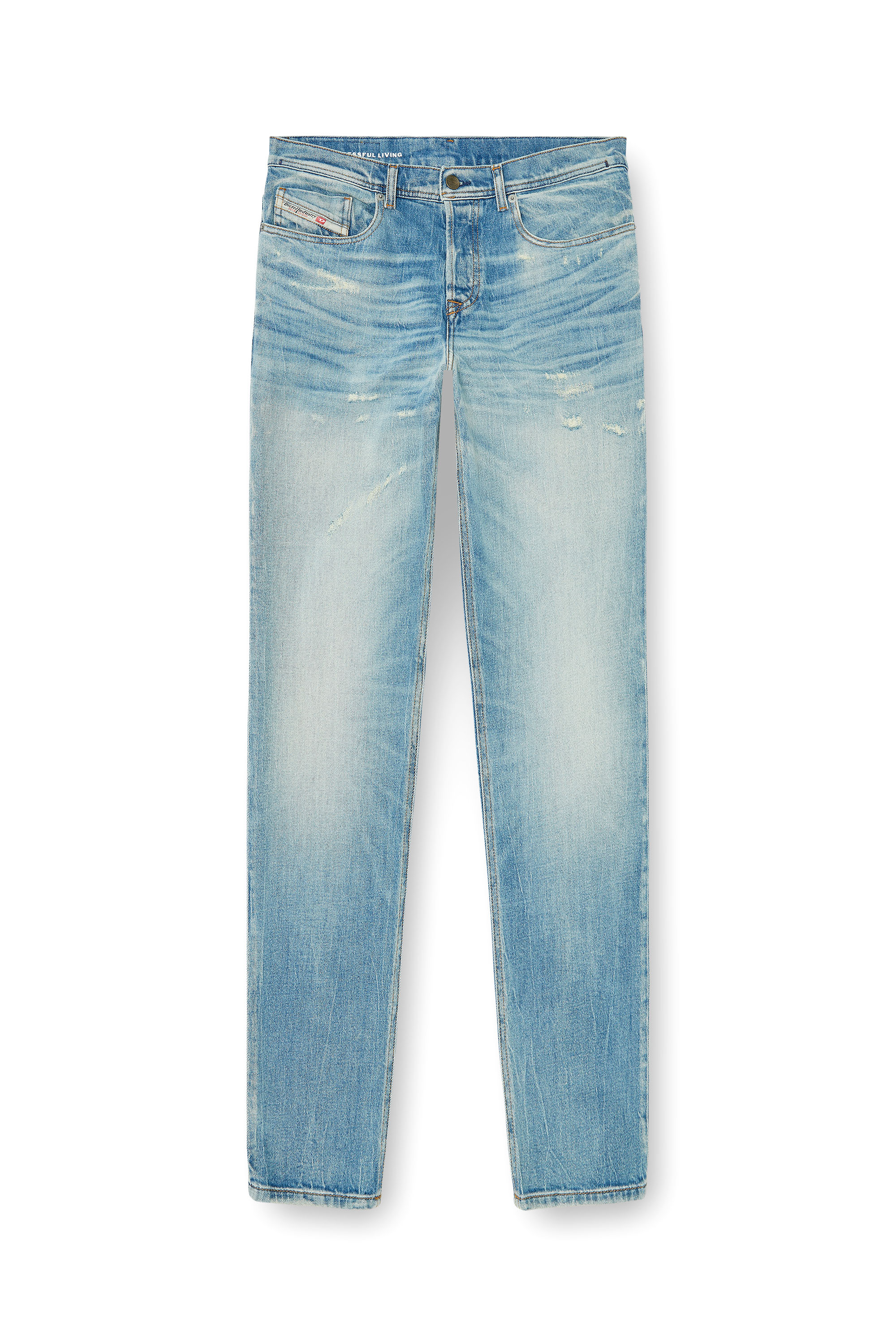 Diesel - Regular Jeans 2023 D-Finitive 09P33 Homme, Bleu Clair - Image 6