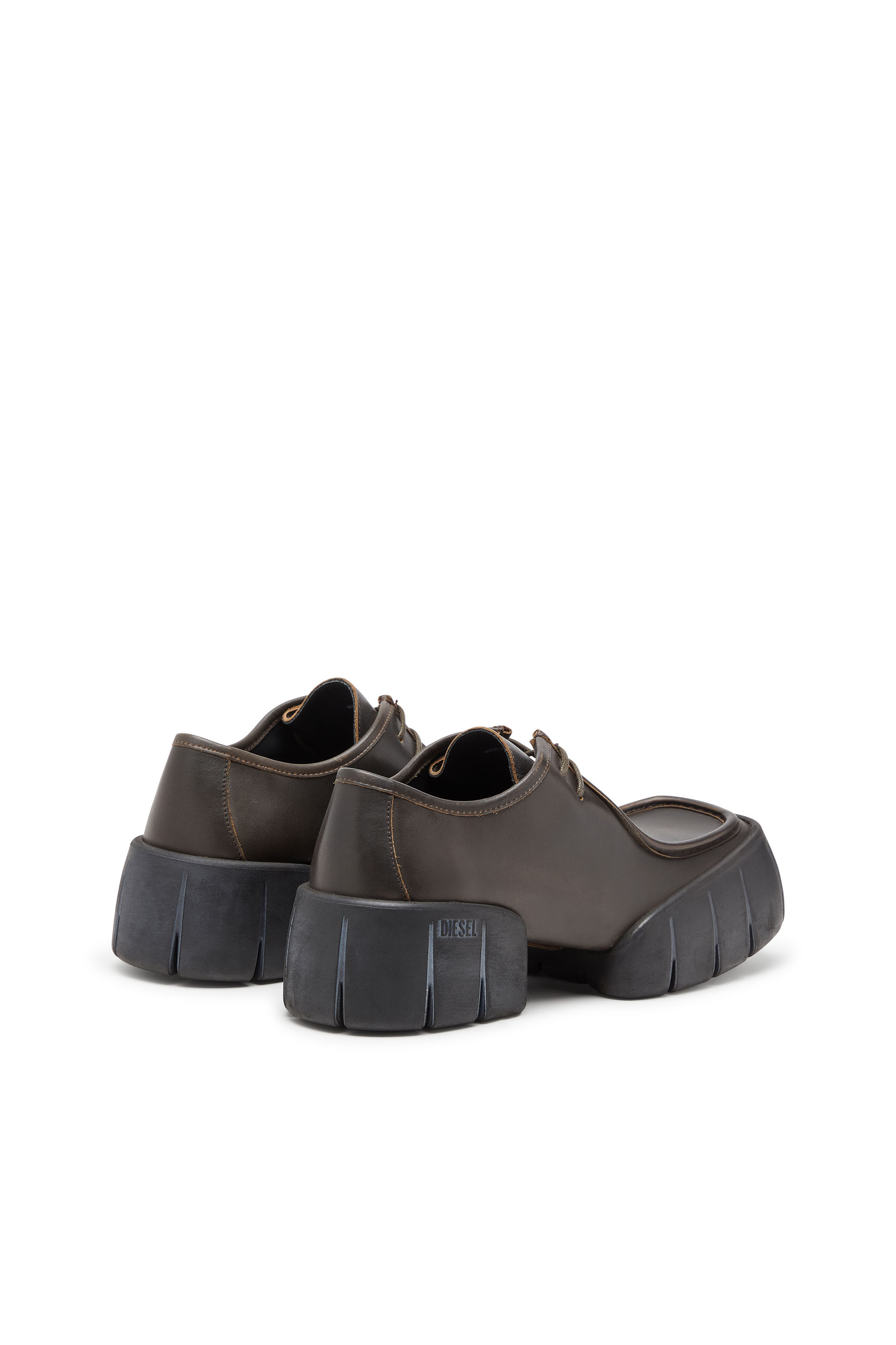 Diesel - D-TEX WB, D-Tex-Scarpa mocassino in pelle spazzolata Uomo in Marrone - 3