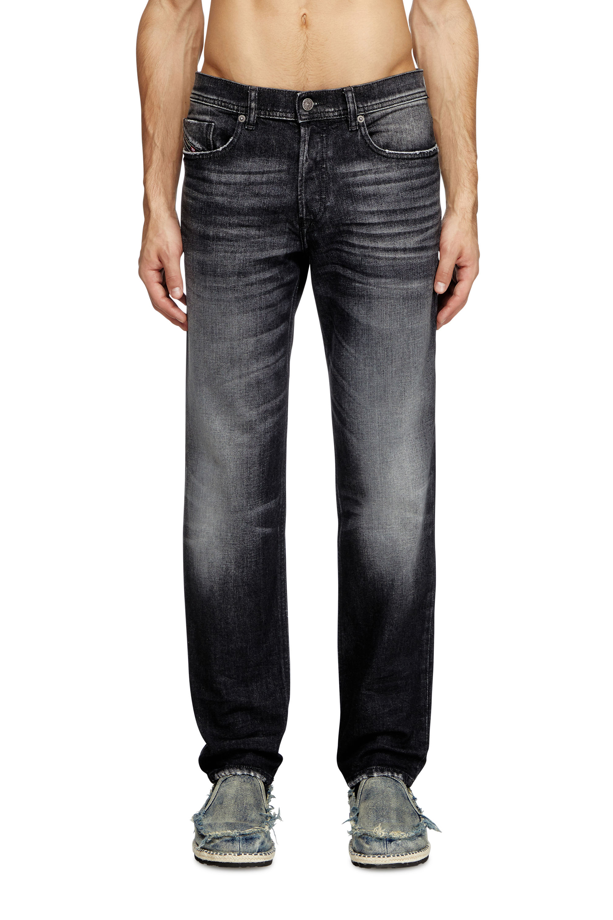 Diesel - Regular Jeans 2023 D-Finitive 09L50 Homme, Noir/Gris foncé - Image 1