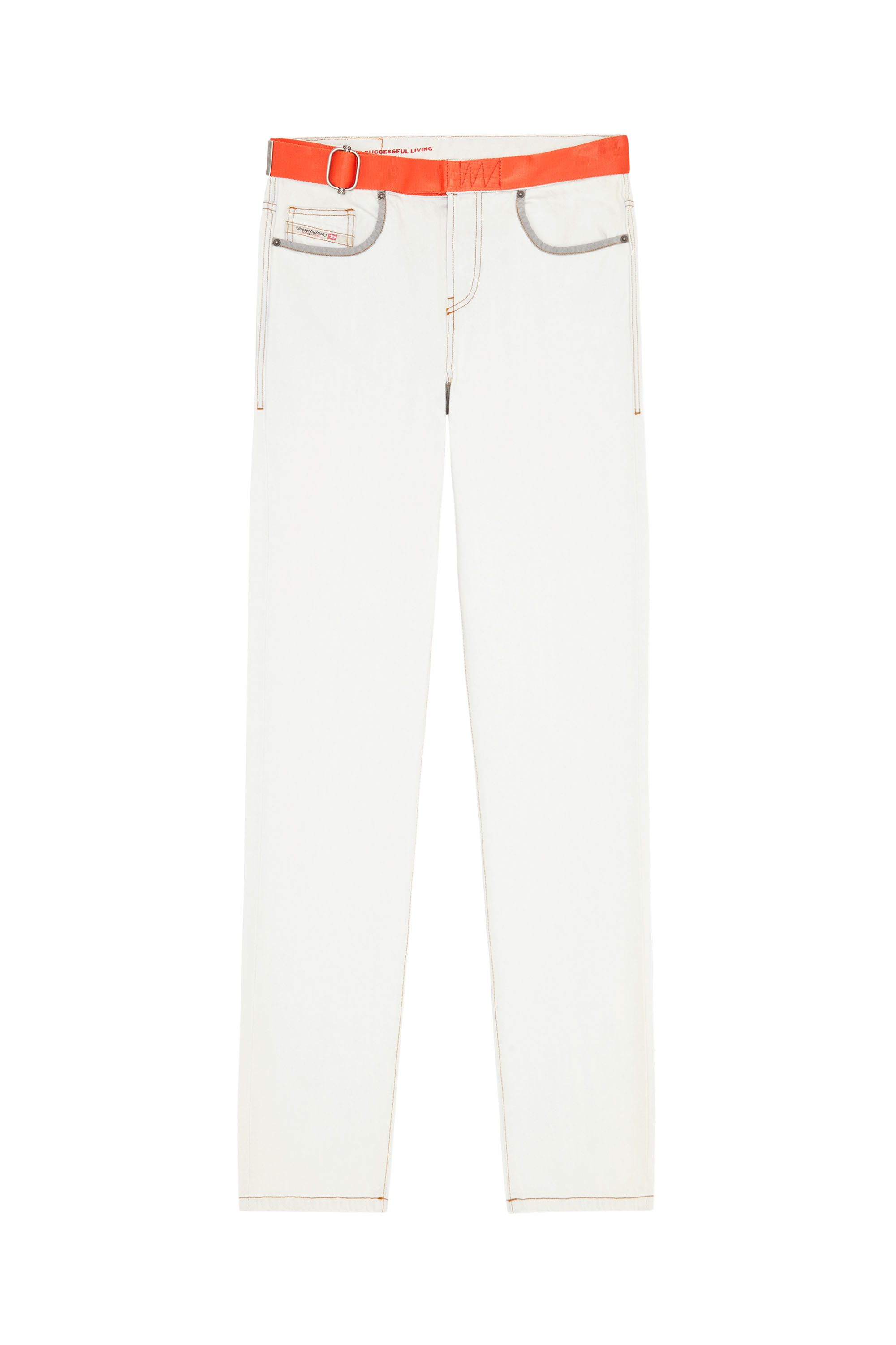 Diesel - 2020 D-Viker 0EIAU Straight Jeans, Grigio Chiaro - Image 6