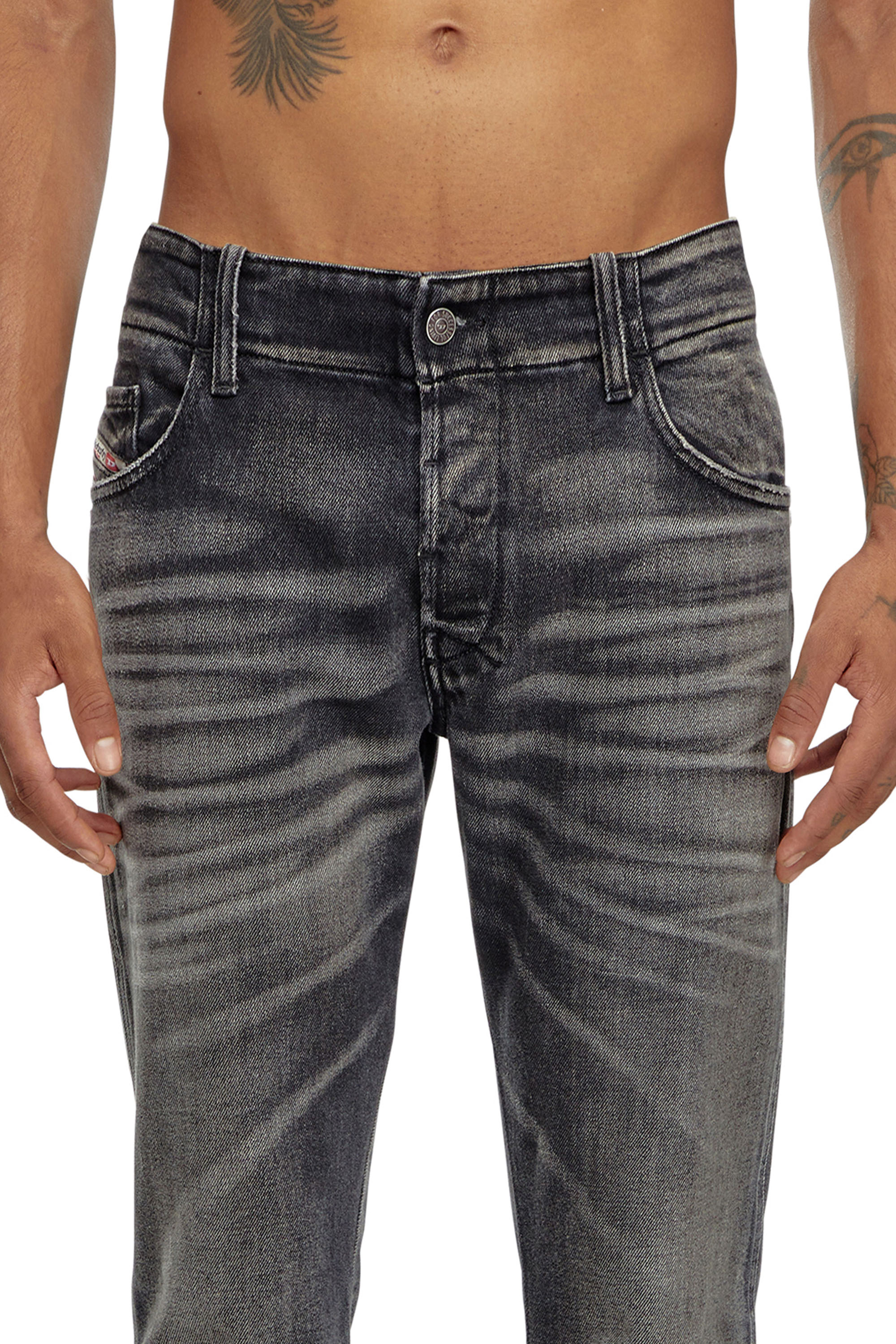 Diesel - Bootcut Jeans D-Backler 09J65 Uomo, Nero/Grigio scuro - Image 5