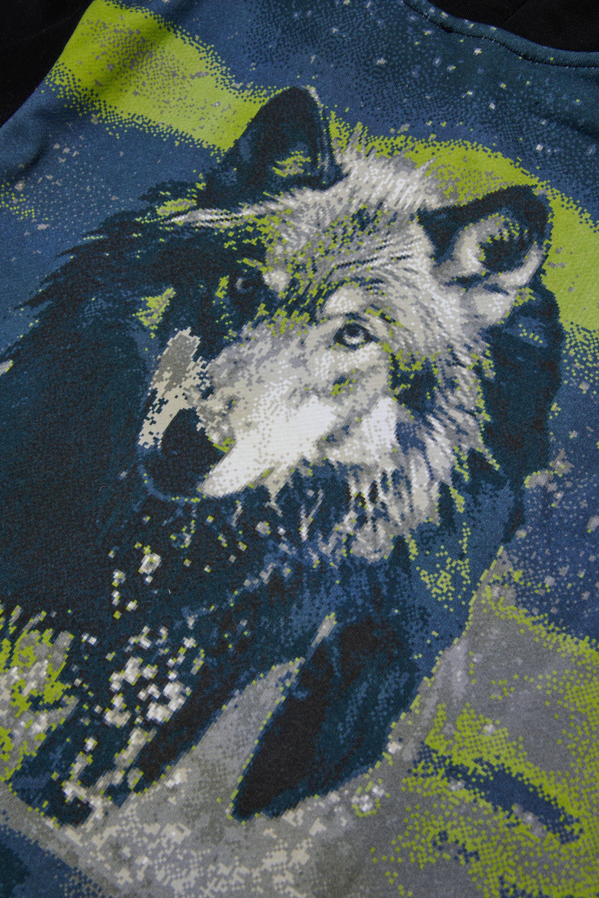 Diesel - SWAMP OVER, Felpa in cotone con stampa grafica Uomo in Nero - 4