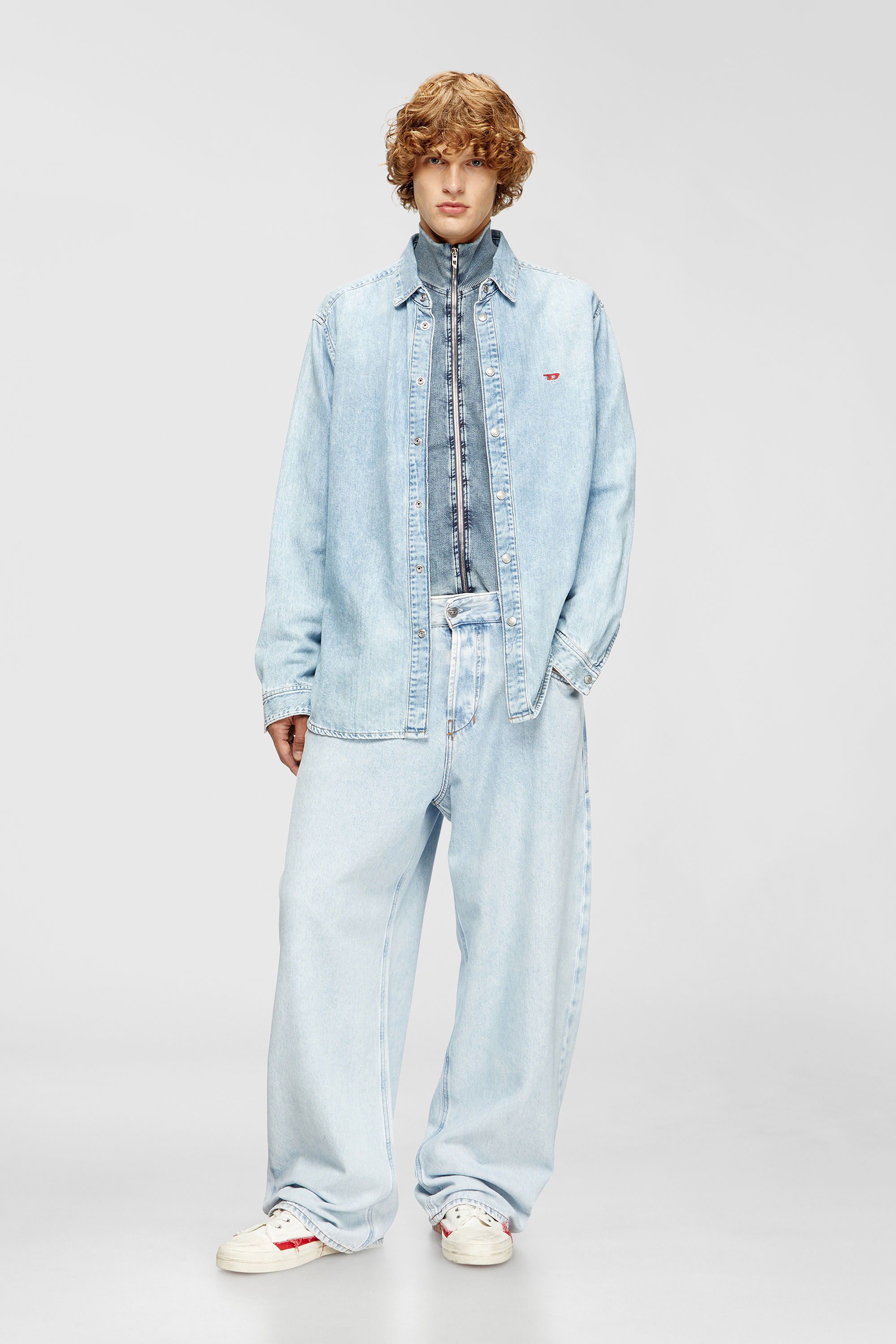 Diesel - D-SIMPLY, Camicia in denim Uomo in Blu - 2