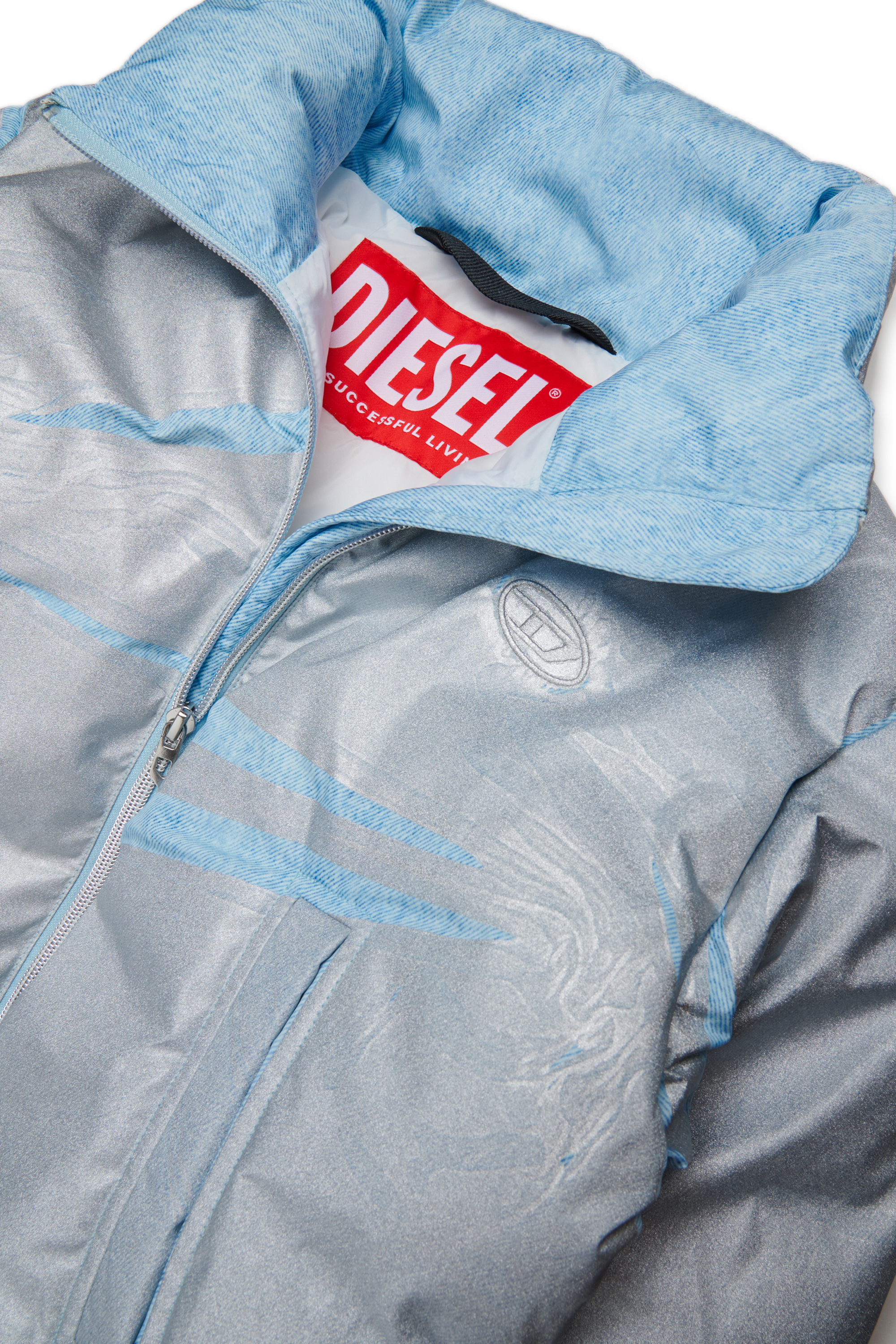 Diesel - JWHIMSY, Veste à fermeture éclair frontale Femme in Bleu - 4