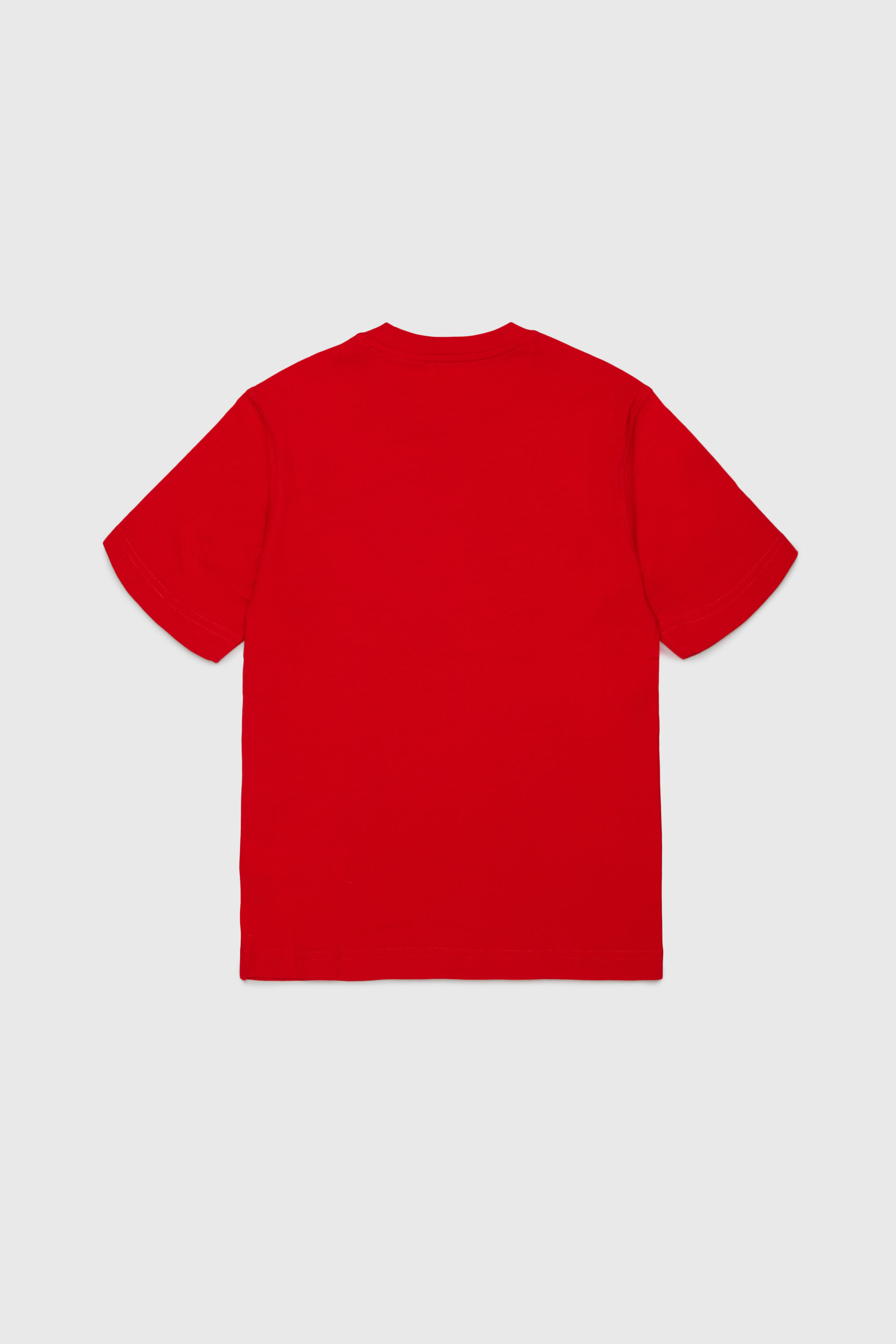 Diesel - TVEL OVER, T-shirt avec imprim&eacute; Oval D bicolore Homme in Rouge - 2