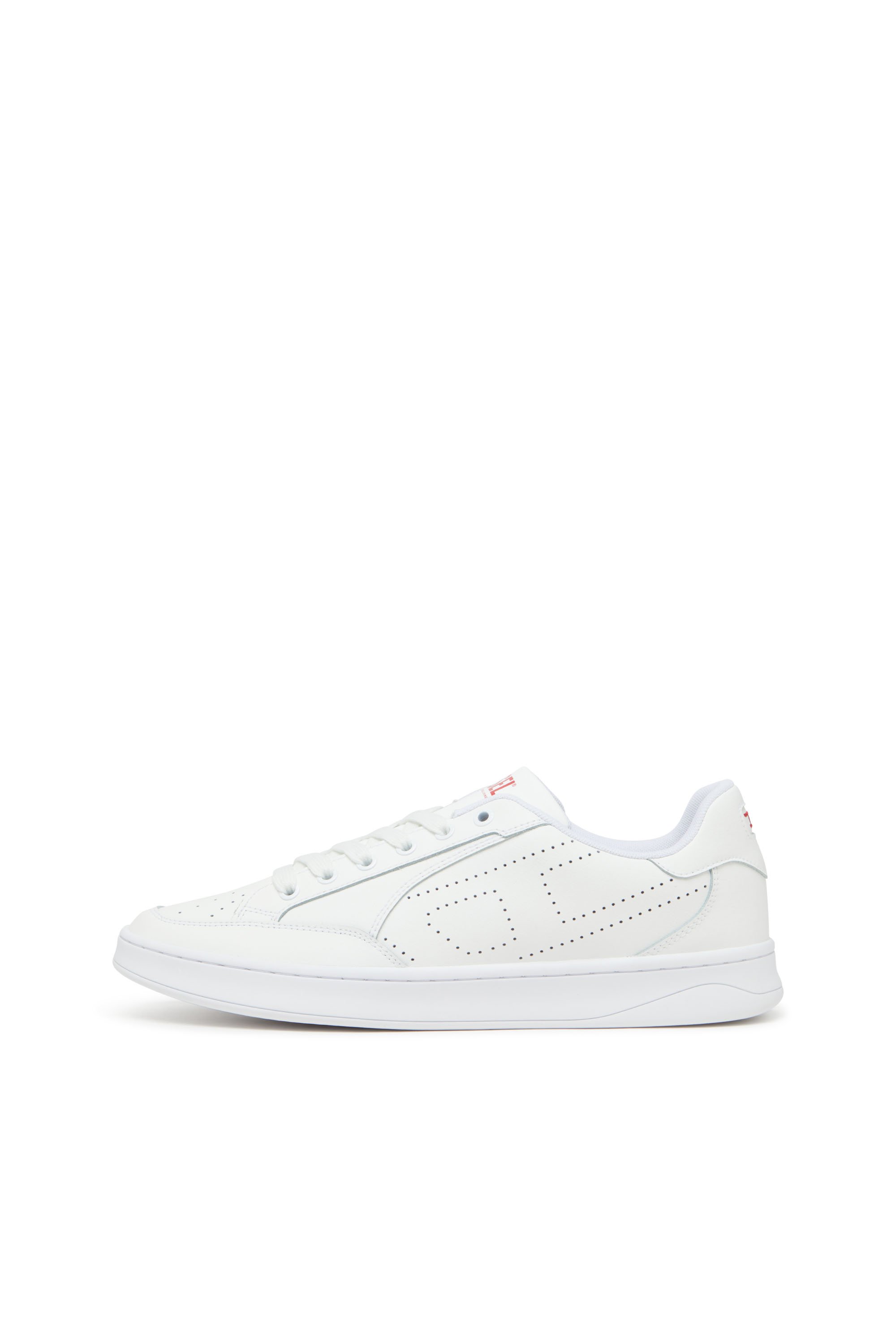 Diesel - S-DAKOTA LOW W, S-Dakota-Sneaker in pelle con logo perforato Donna in Bianco - 7