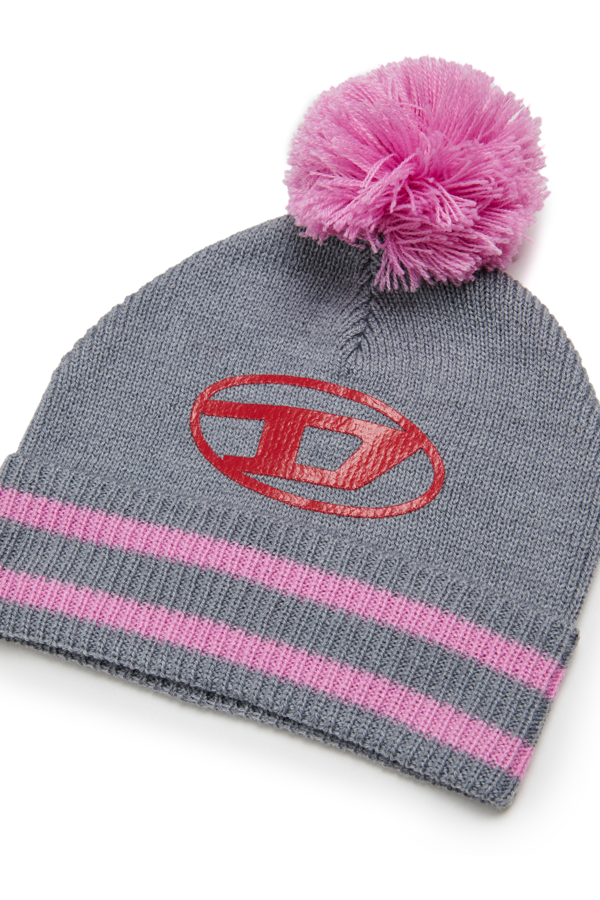 Diesel - FUTEEB, Berretto a righe con pompon in misto lana Unisex in Multicolor - 3