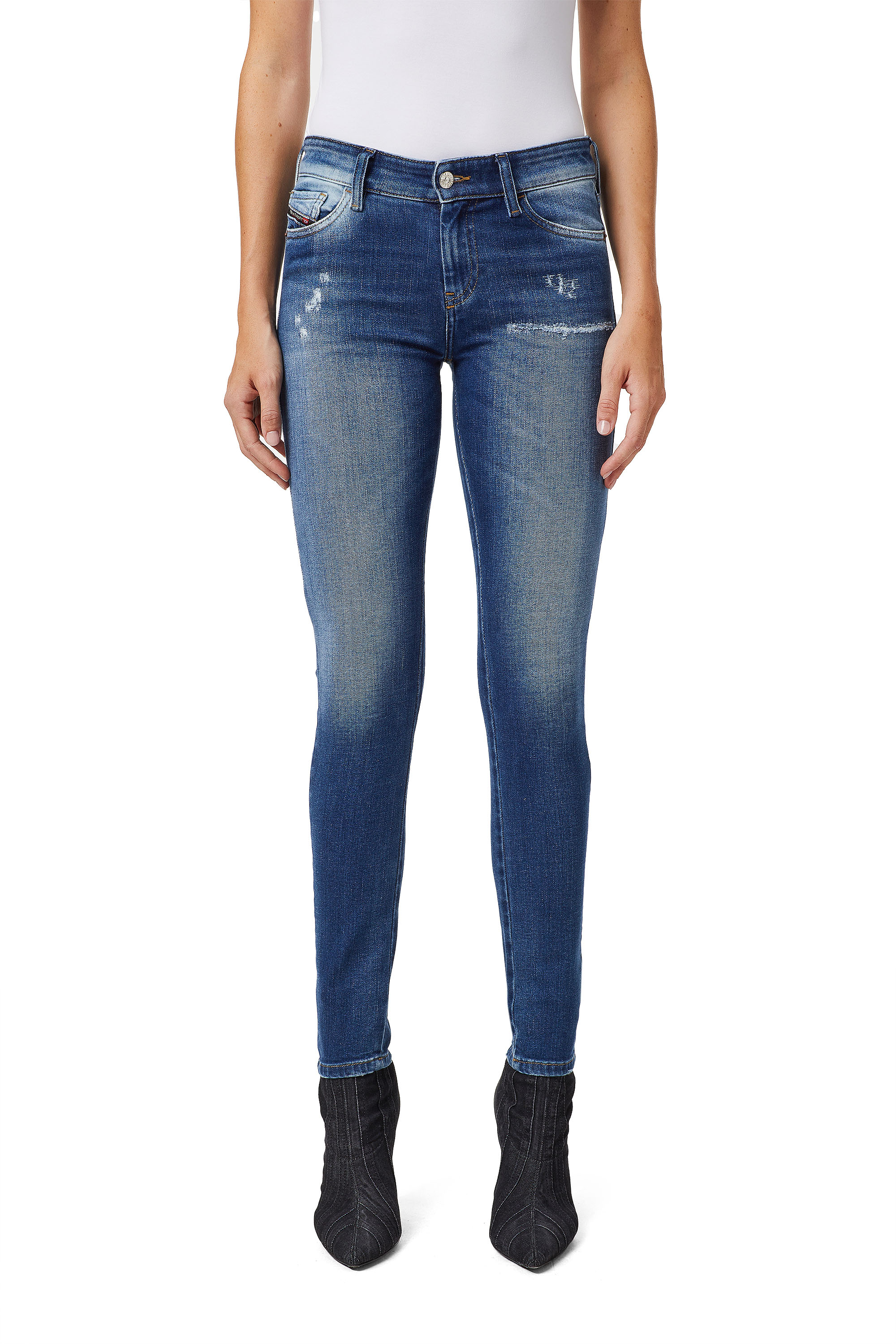 Slandy 009PU, Bleu moyen - Jeans