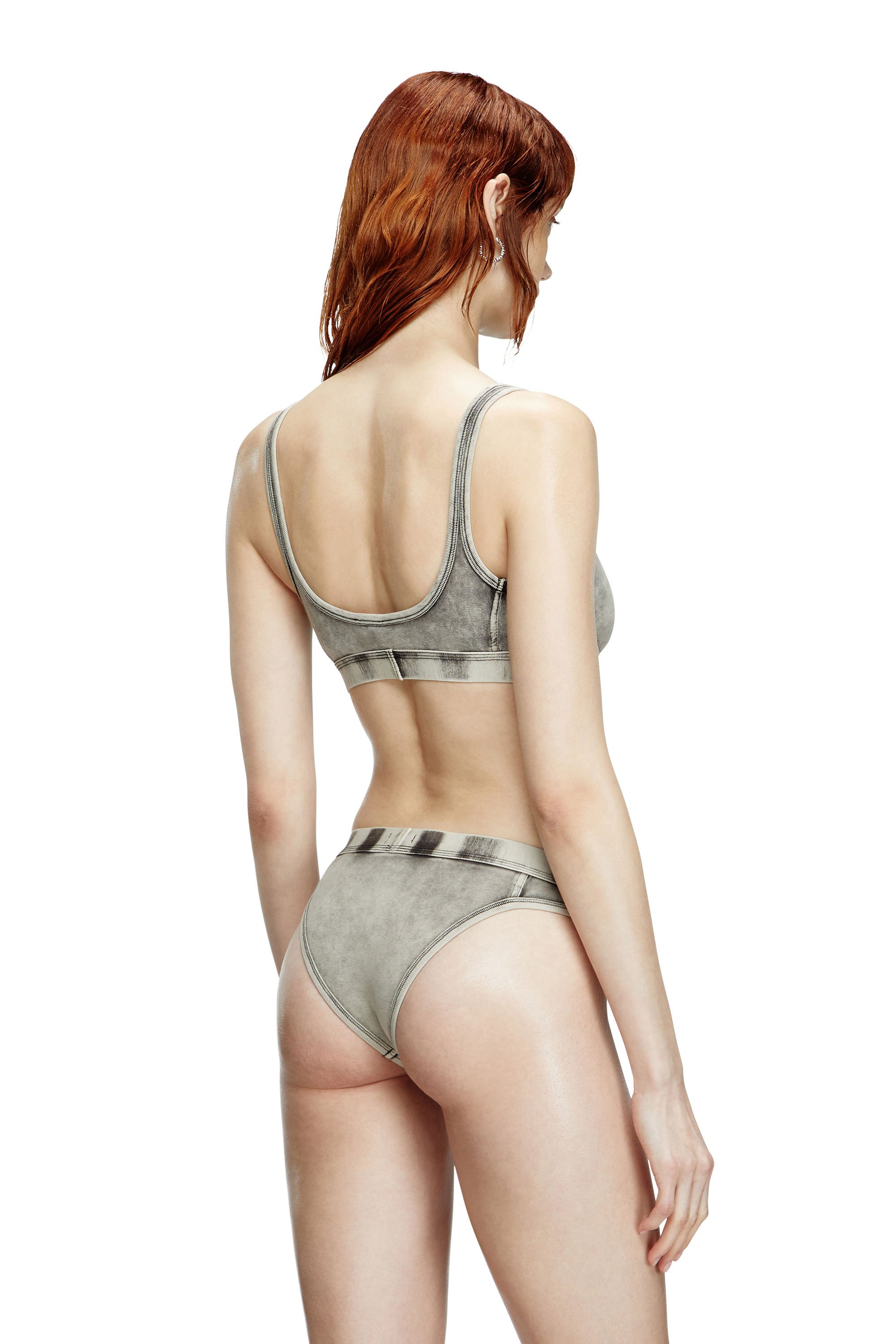 Diesel - CLODIA-DNM, Damen Briefs aus Jersey mit Denim-Effekt in Grau - 3