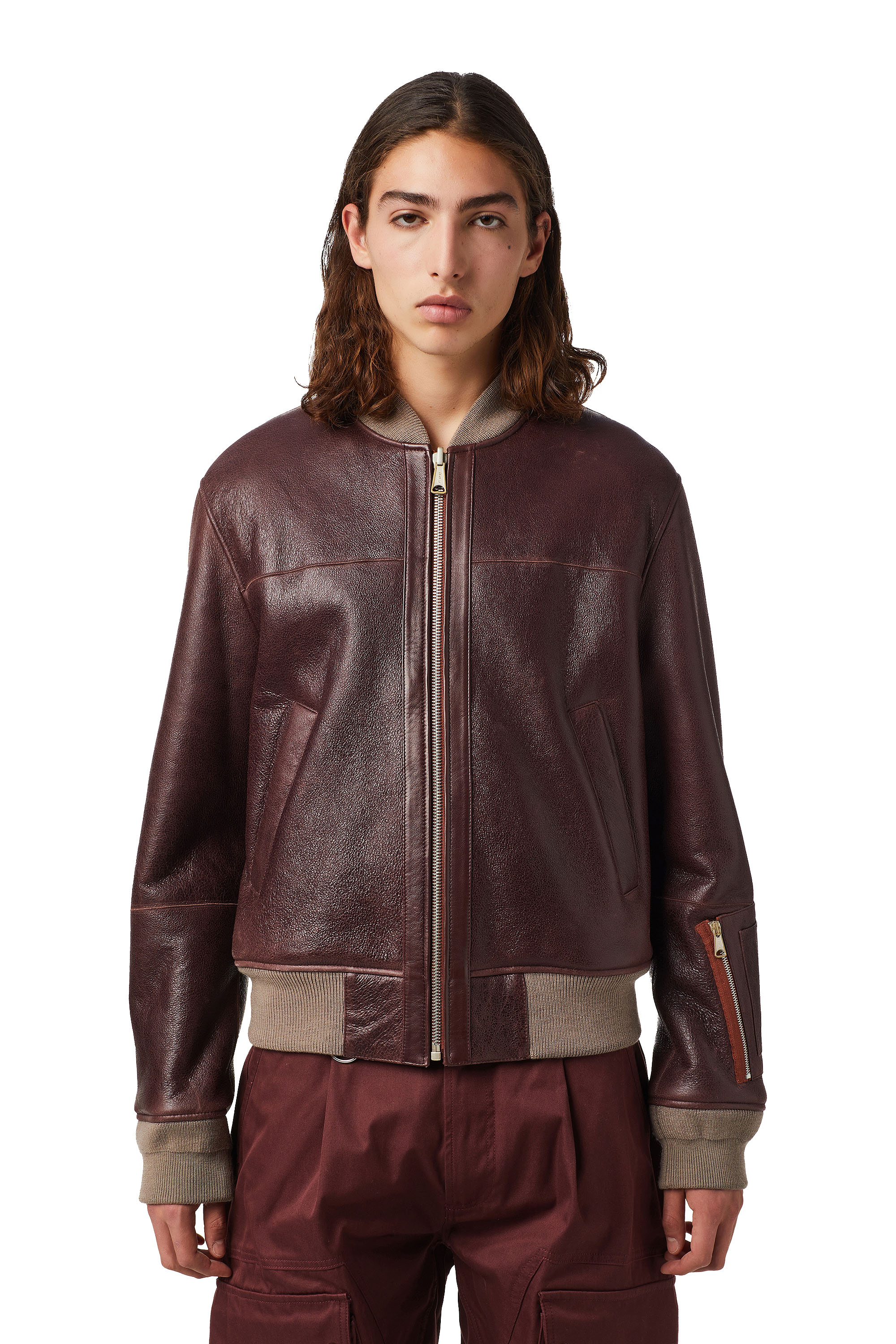 L-CARTER, Violet - Vestes de cuir