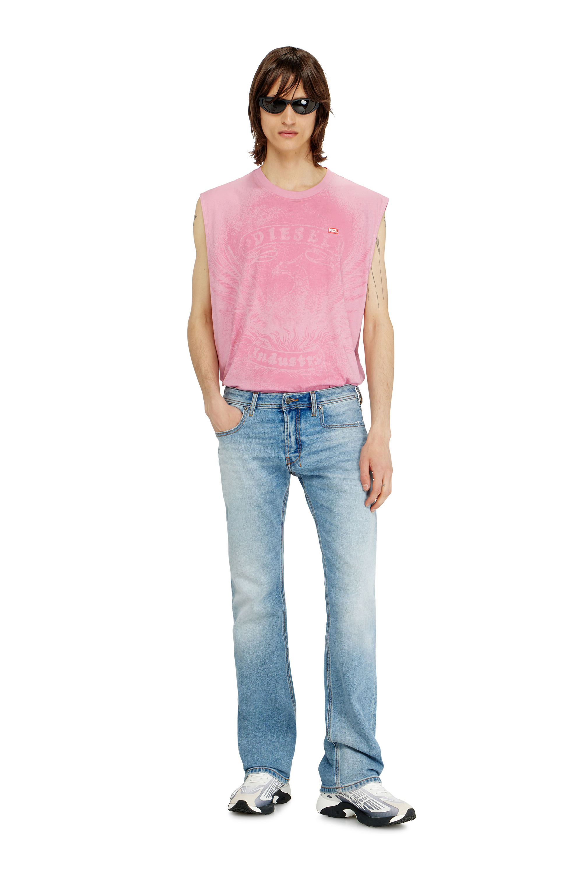 Diesel - Bootcut Jeans 2007 Zatiny 0DBDV Uomo, Blu Chiaro - Image 1