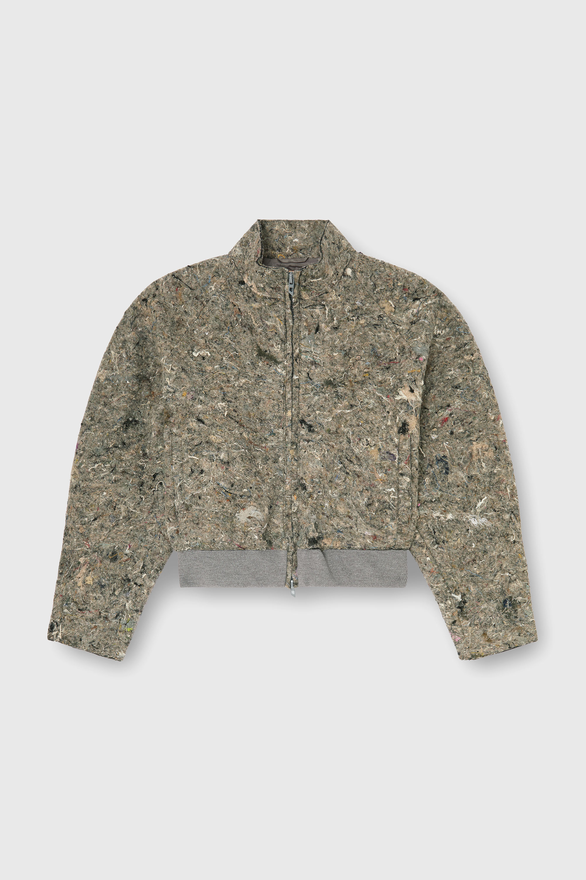 Diesel - J-DISTEM, Man's Upcycled felted jacket in Grey - 2