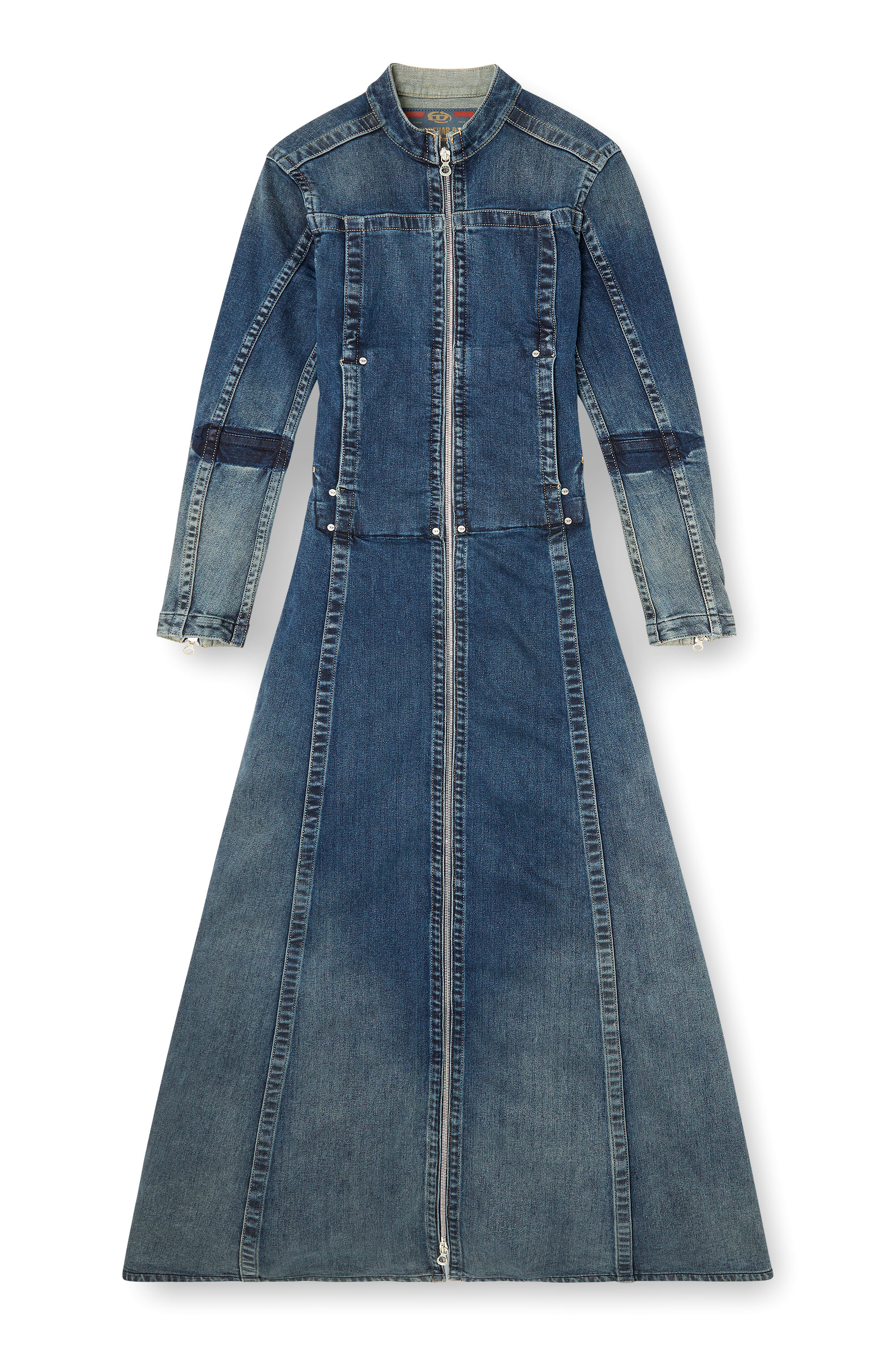 Diesel - DE-RO1-RE-FSG, Robe maxi en denim Rehab Femme in Bleu - 1