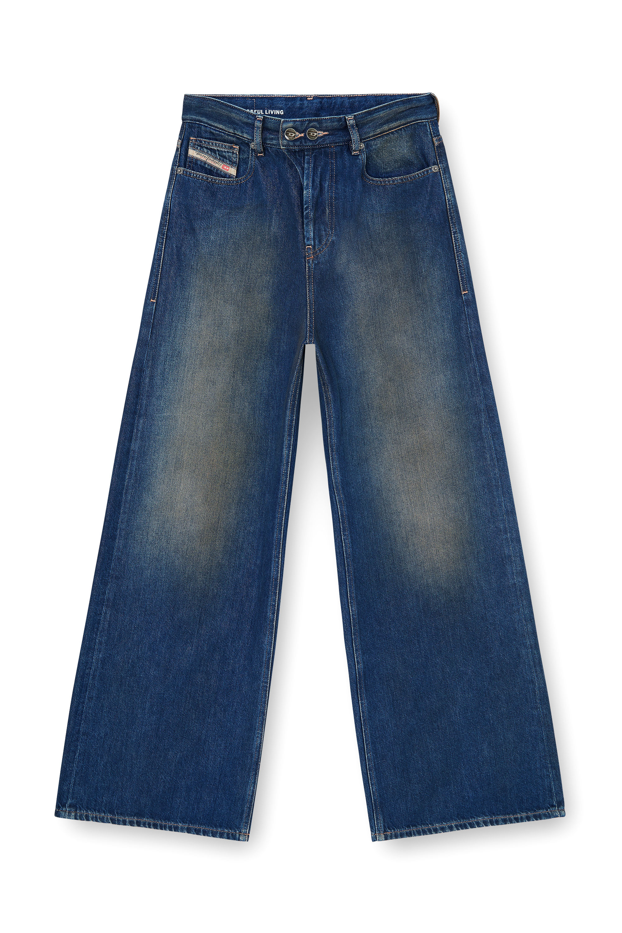 Diesel - Relaxed Jeans 1996 D-Sire 09P47 Donna, Blu Scuro - Image 6