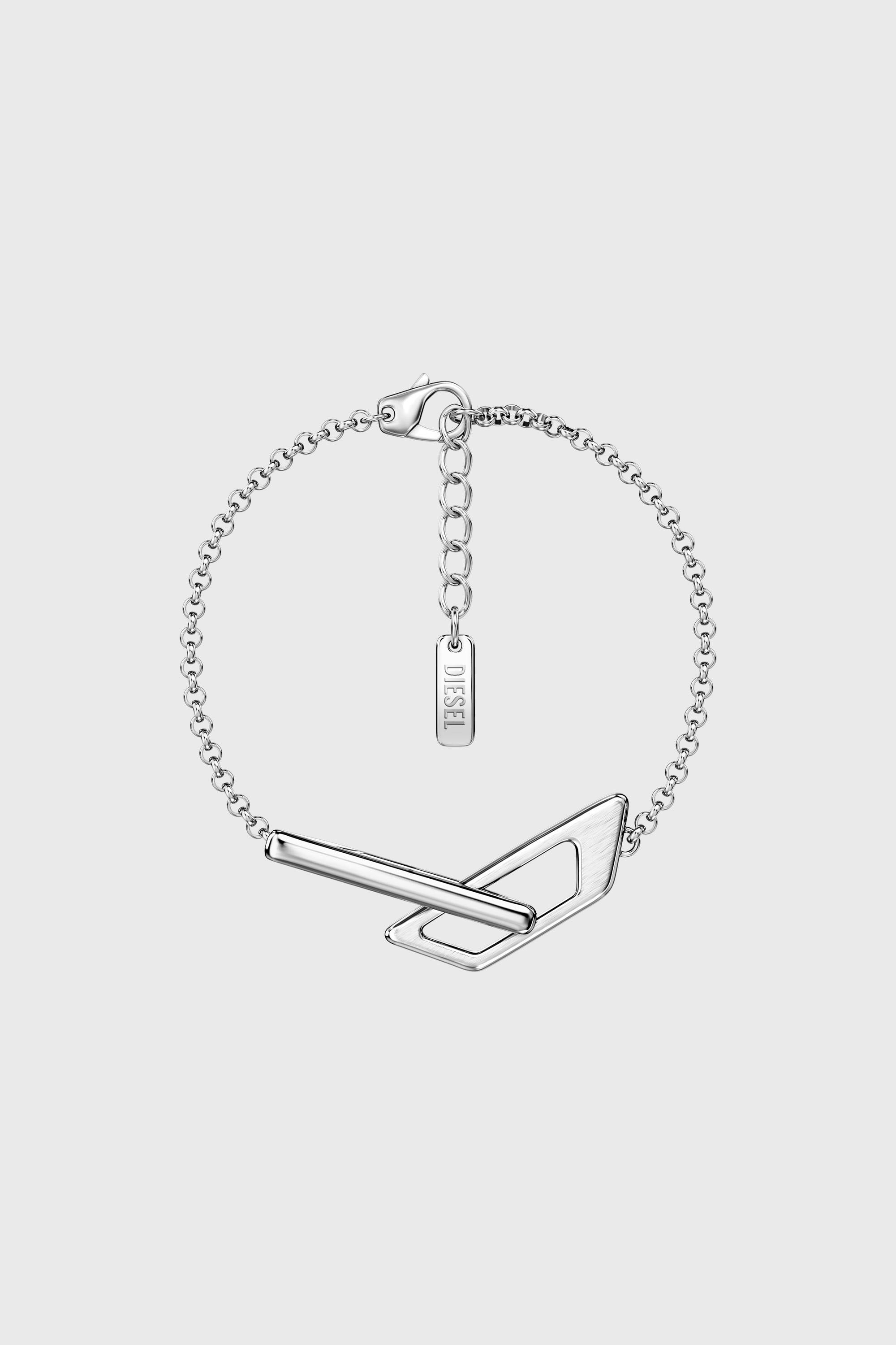 Diesel - DX1726040, Bracelet cha&icirc;ne en acier inoxydable Mixte in Gris argent&eacute; - 1