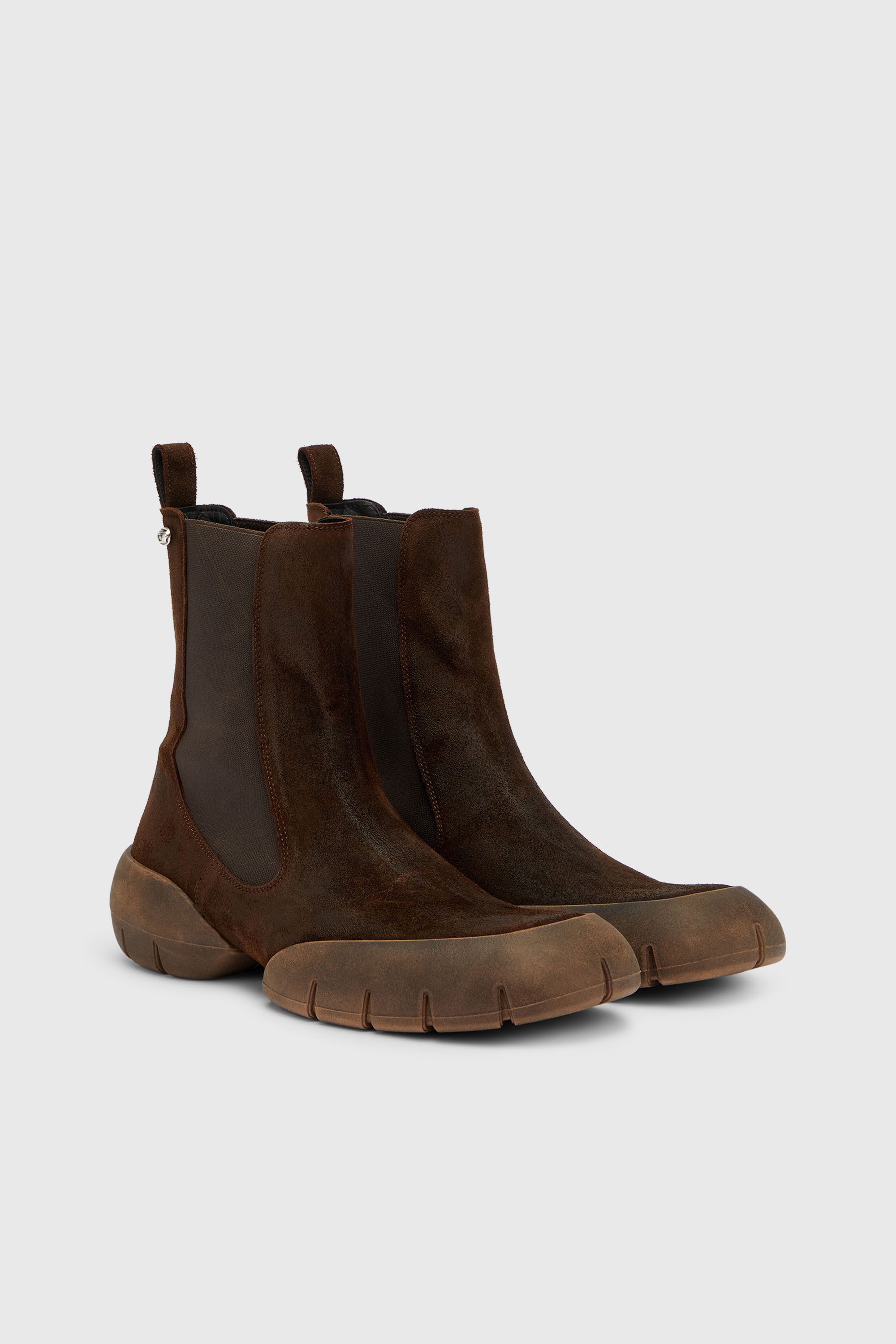 Diesel - D-MATHIEU CH, D-Mathieu - Bottines en su&egrave;de avec semelle en caoutchouc Homme in Marron - 2