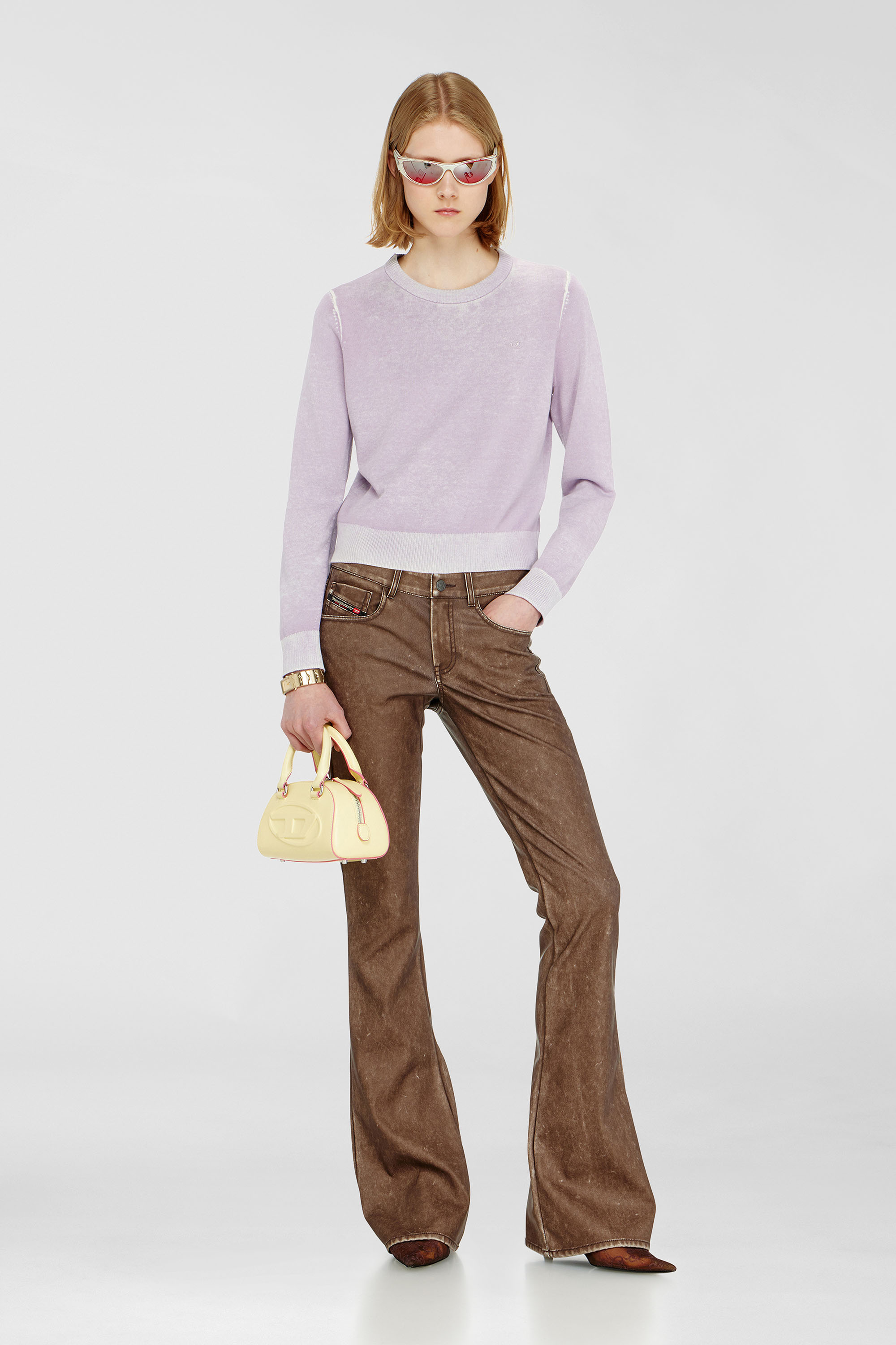 Diesel - M-LOVRE, Maglia con stampa interna sfumata Donna in Viola - 2