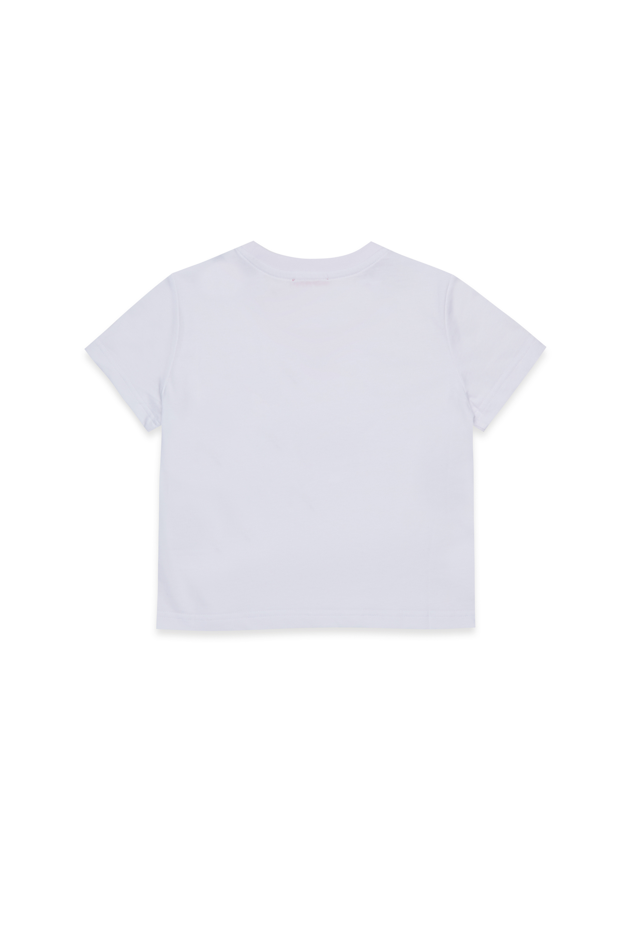 Diesel - TSEQUINSG, T-shirt en coton avec logo en sequins Femme in Blanc - 2