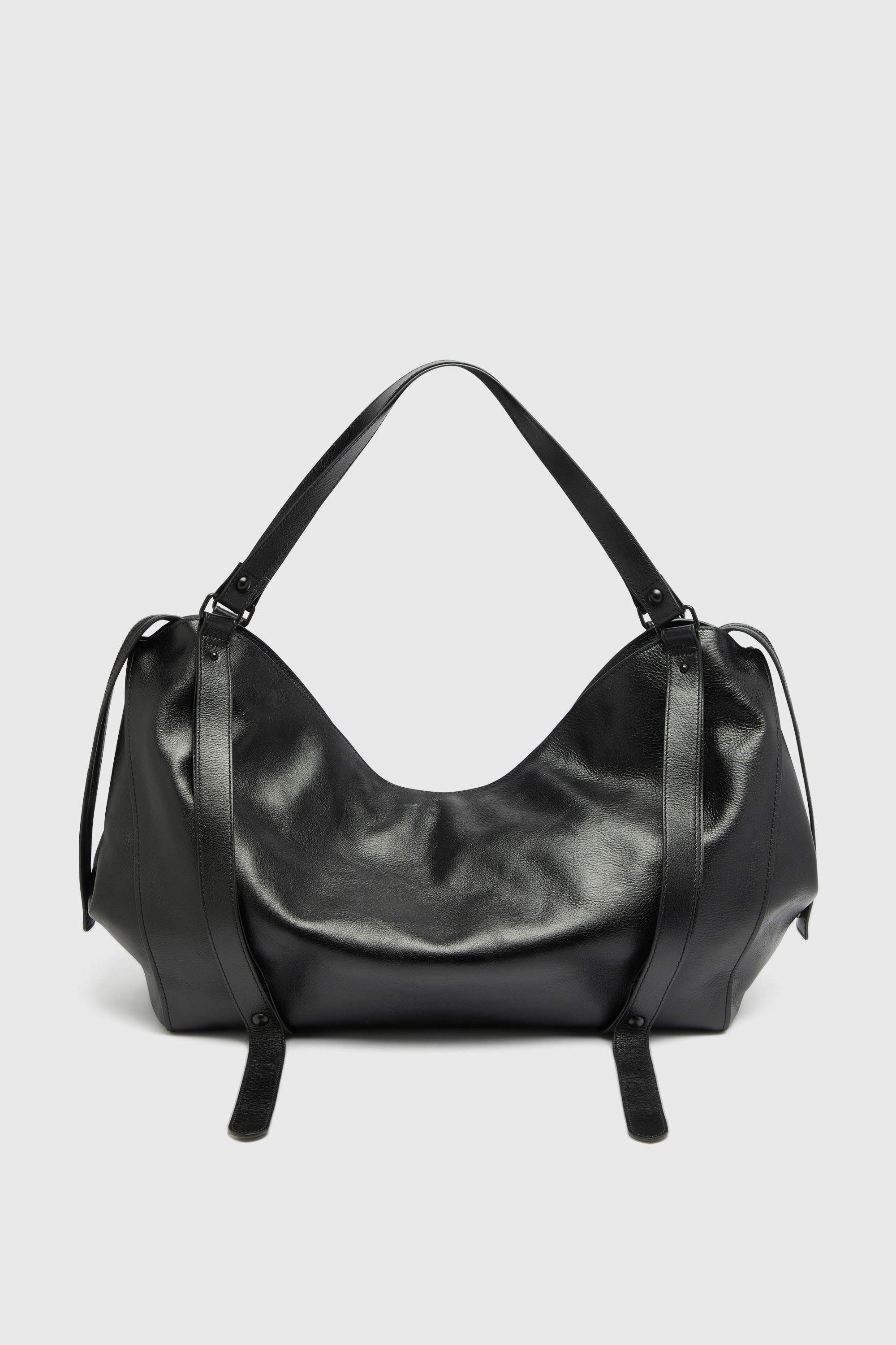 Diesel - D-ONE DUFFLE 48H, Unisex's D-One-Duffle bag in leather in Black - 2