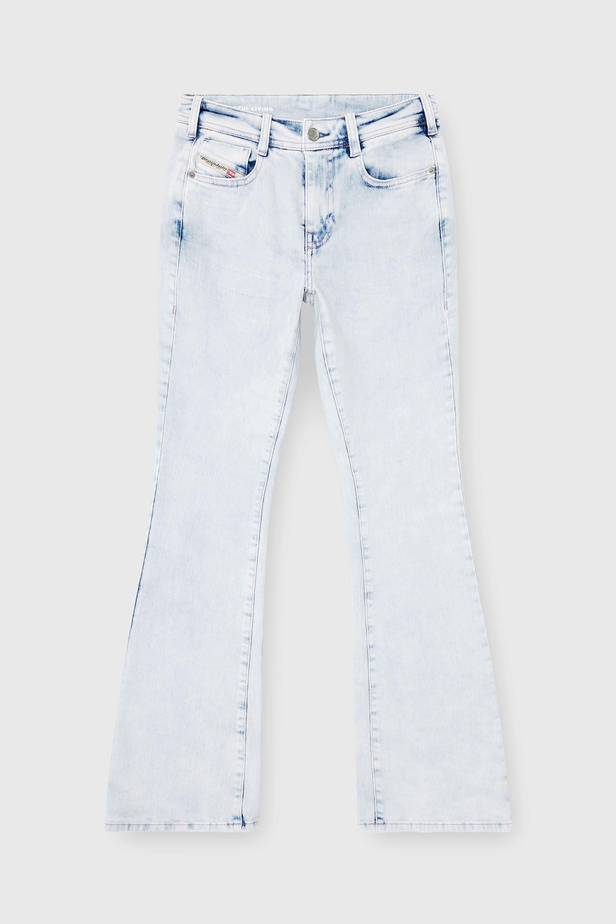 Diesel - Bootcut Jeans 1969 D-Ebbey 0HDBH Femme, Bleu Clair - Image 2