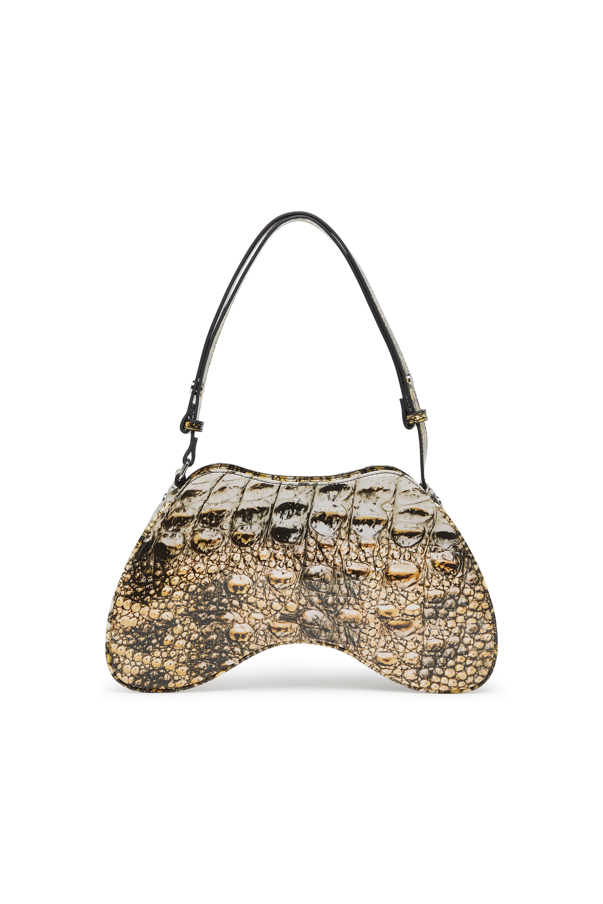 Diesel - PLAY SHOULDER, Damen Play-Glänzende Schultertasche in Gelb - 2