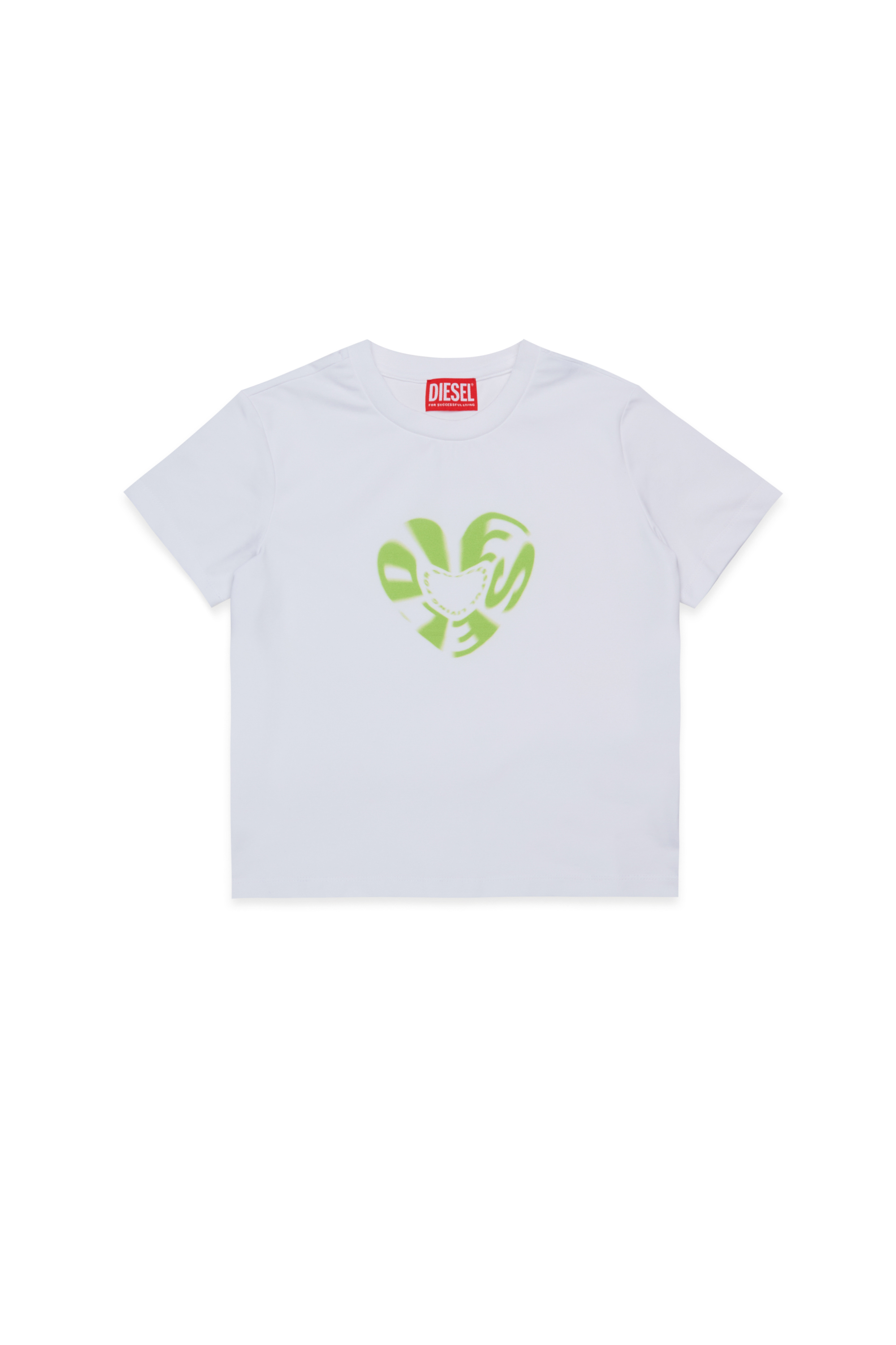 Diesel - TIPRID, T-shirt en coton avec imprimé graphique Femme in Blanc - 1