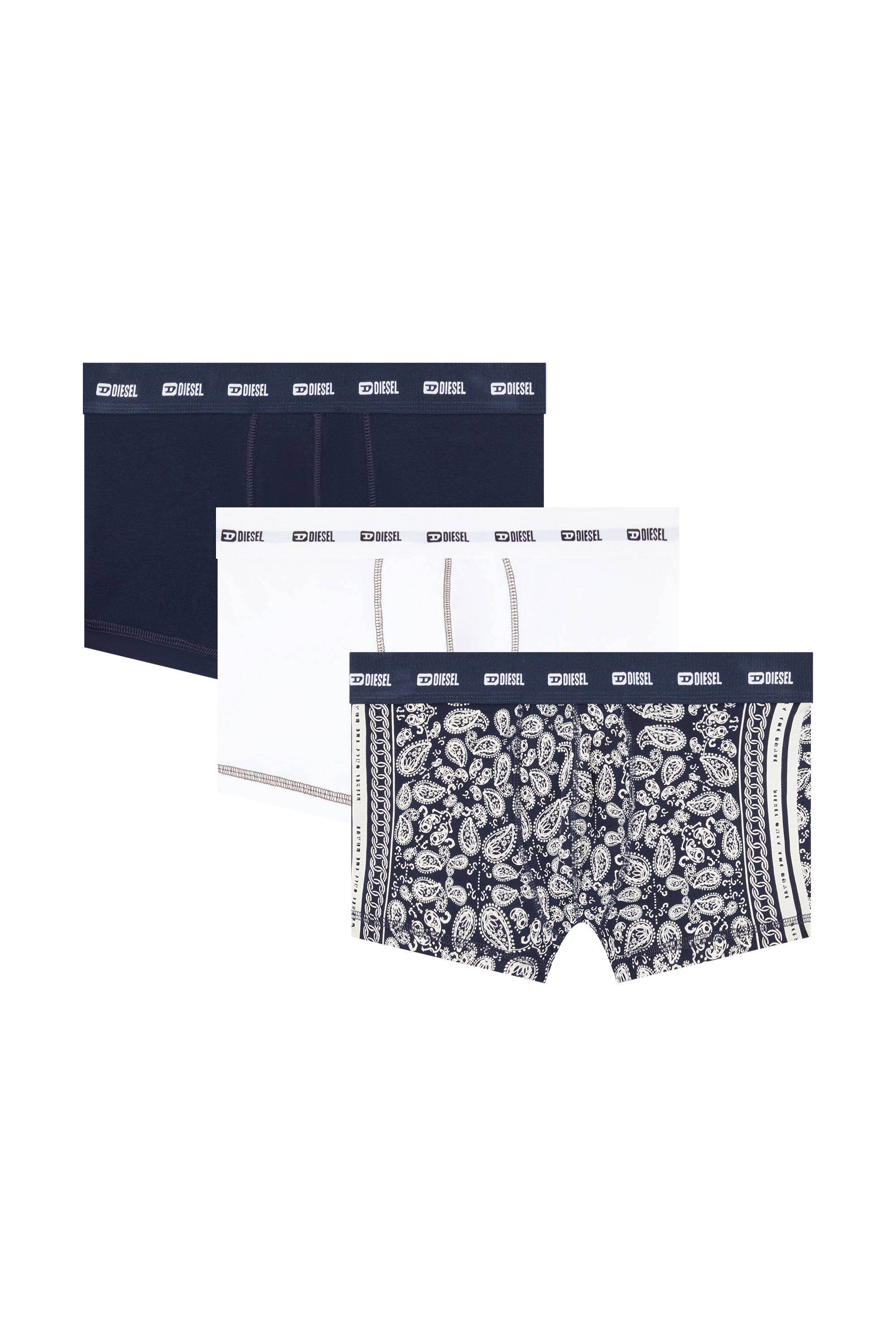 Diesel - DAMIEN-UTLT-3PACK, Lot de 3 boxers avec imprimé bandana Homme in Polychrome - 1