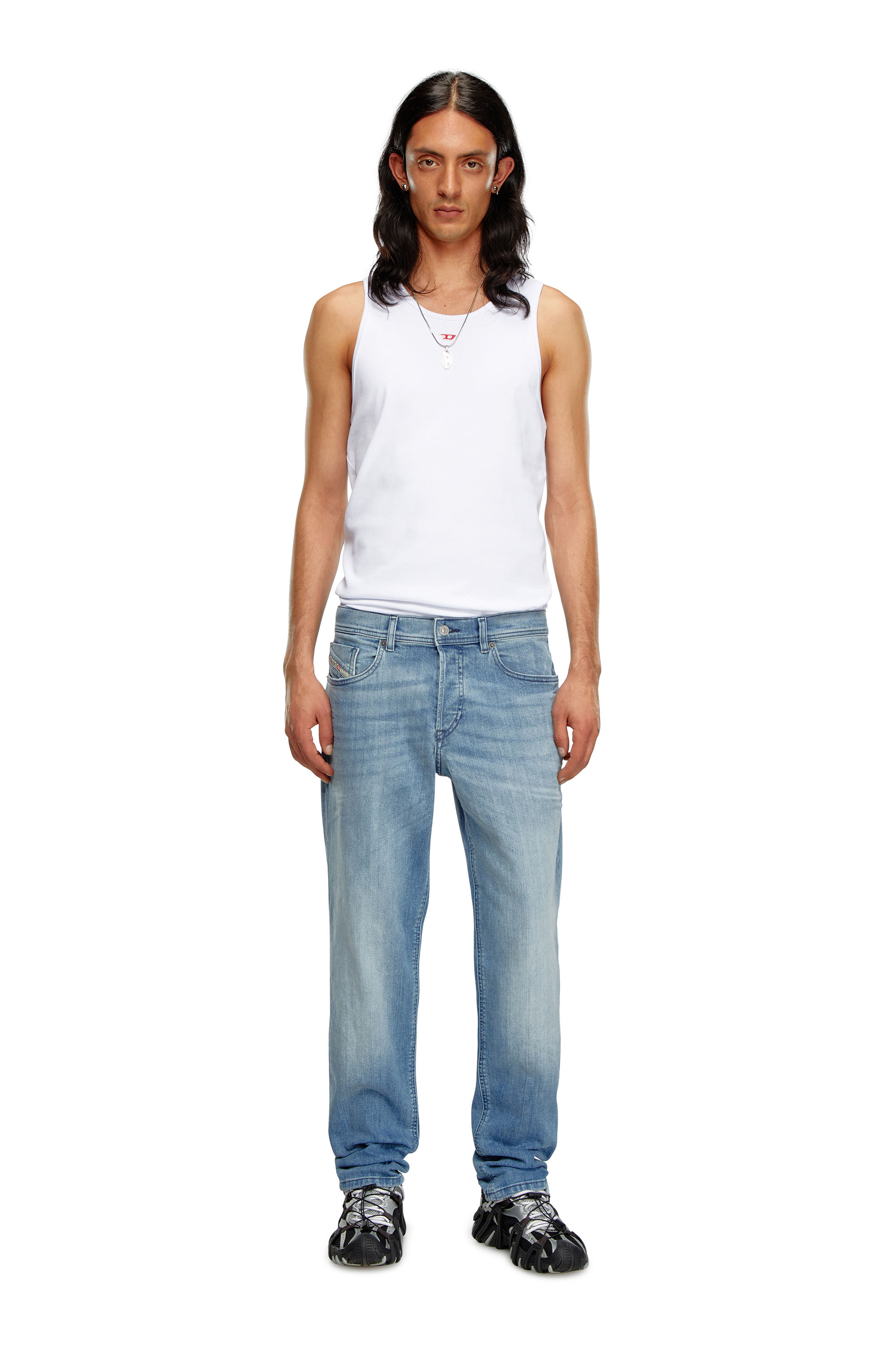 Diesel - Tapered Jeans 2023 D-Finitive 0GRDI, Blu Chiaro - Image 2