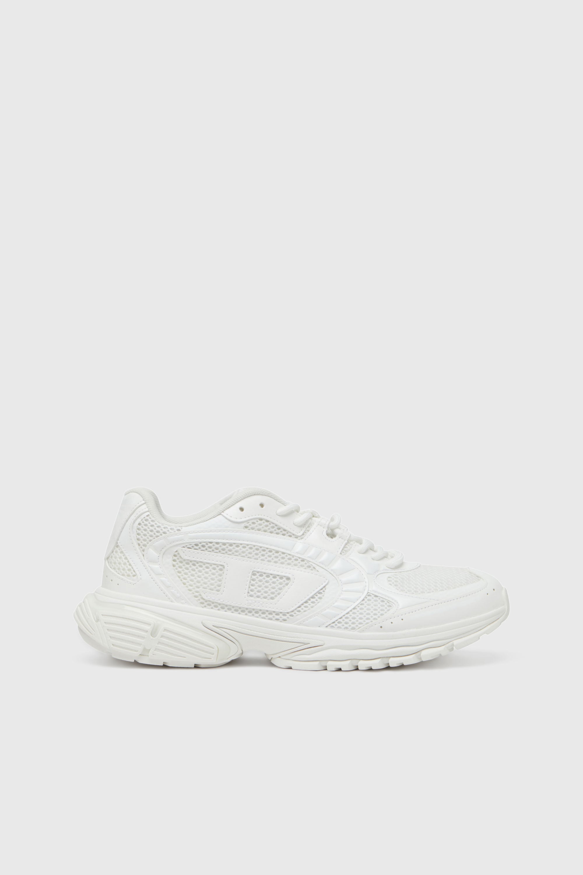 Diesel - S-PRO-V-DENSE LOW, Man's S-Pro-V-Dense-Mesh sneakers with Oval D logo in White - 1