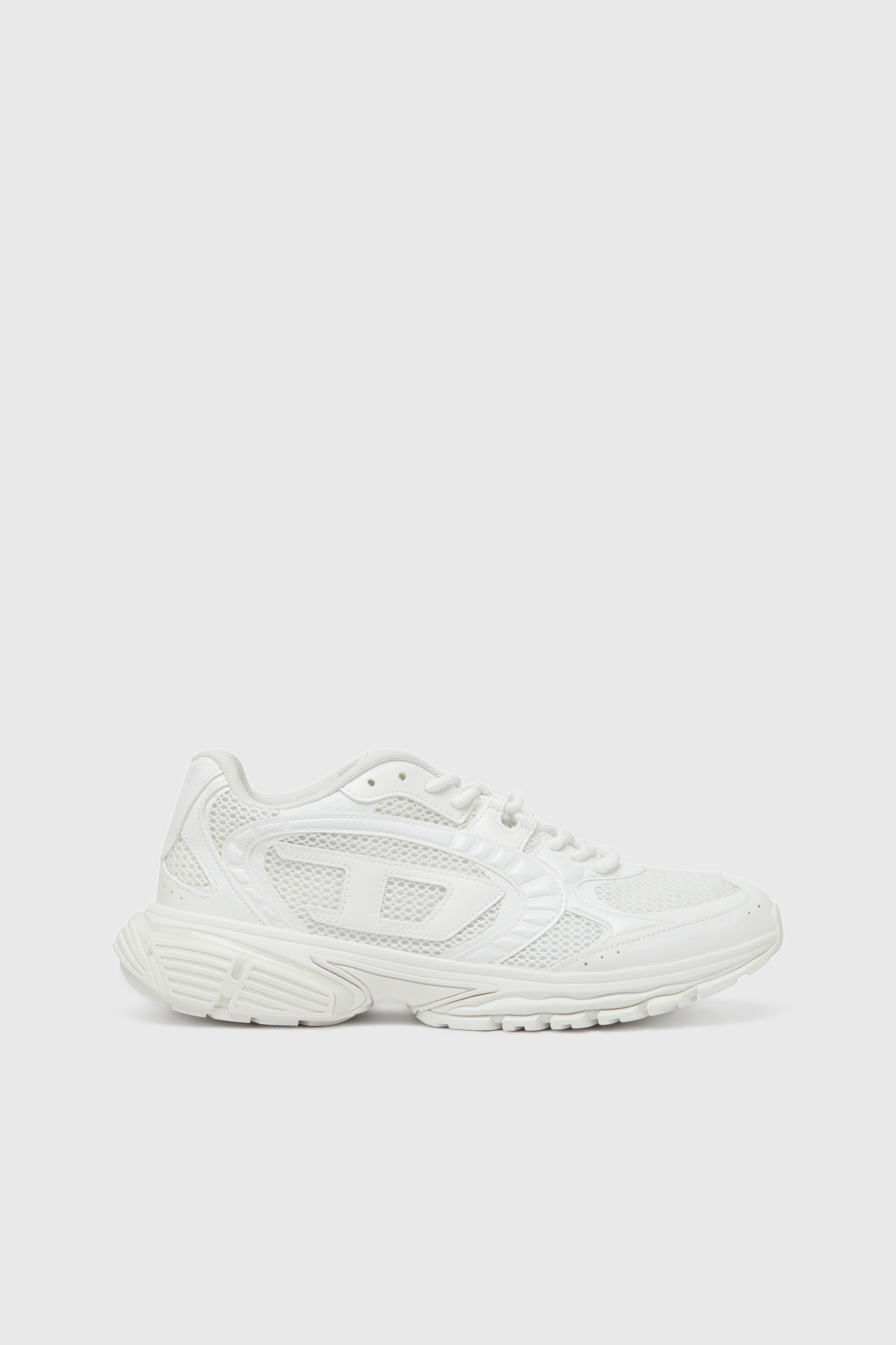 Diesel - S-PRO-V-DENSE LOW, S-Pro-V-Dense-Sneakers en mesh avec logo Oval D Homme in Blanc - 1