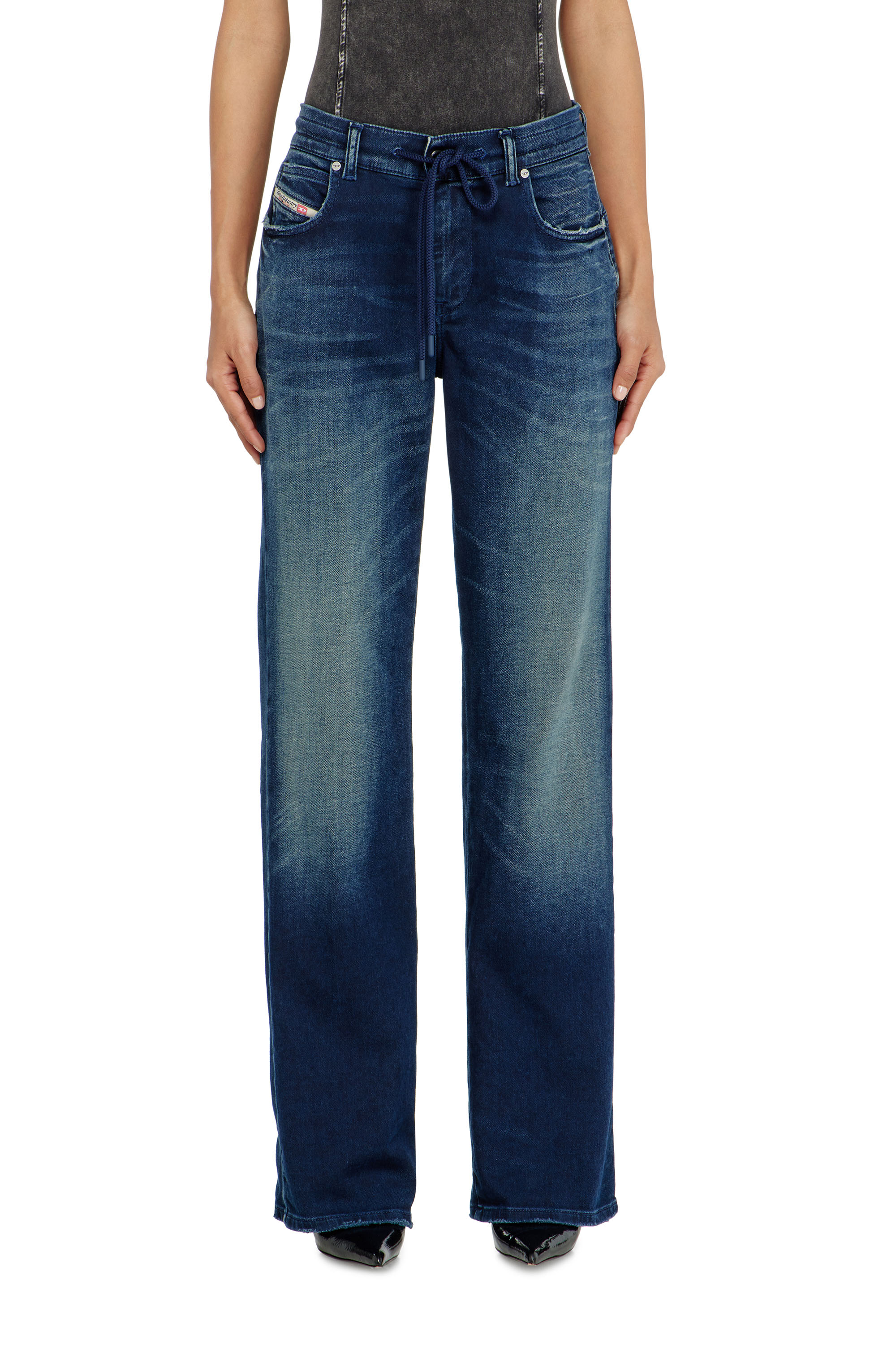 Diesel - Regular 2071 D-Meel Joggjeans&reg; 09P93 Femme, Bleu Fonc&eacute; - Image 2