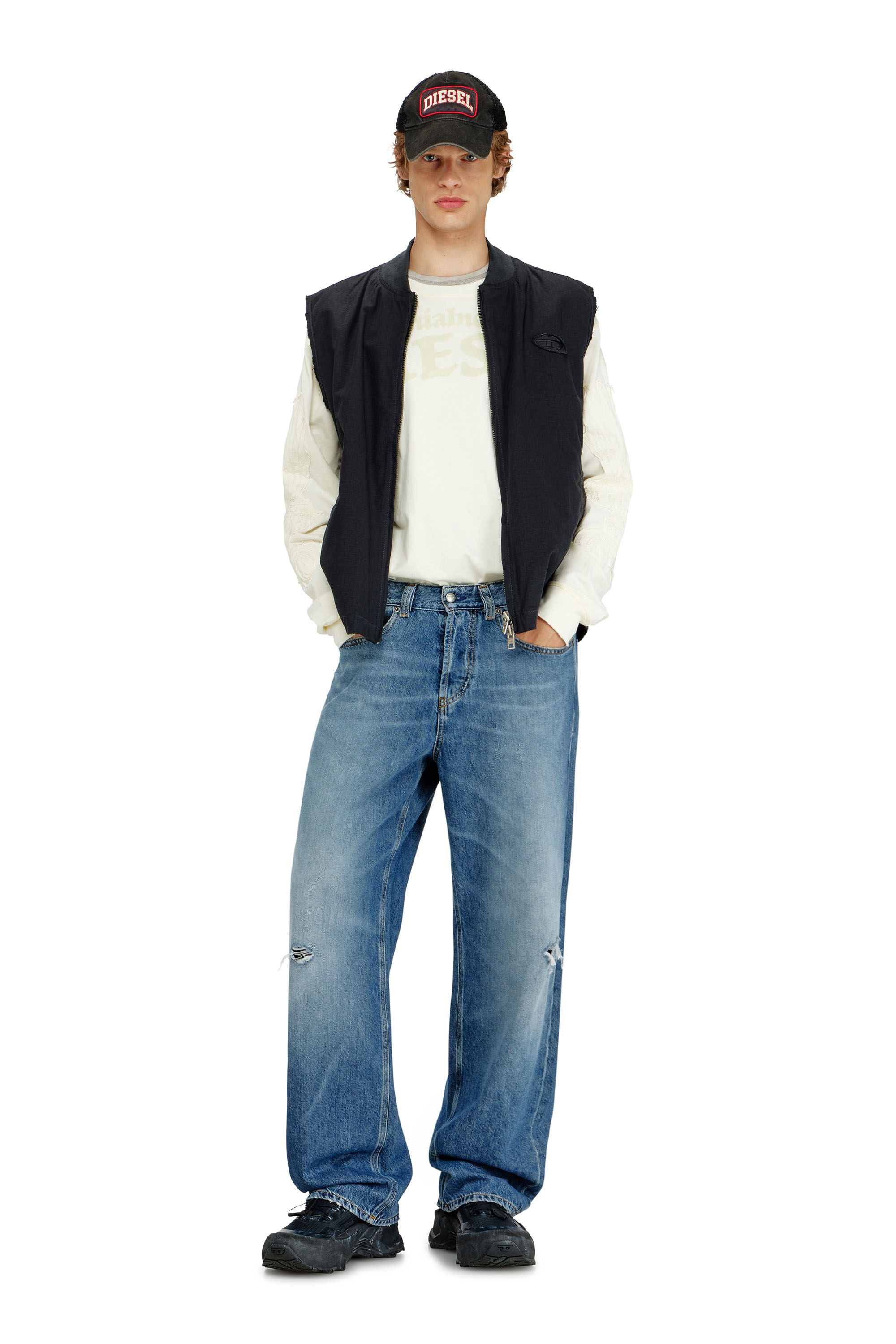 Diesel - Herren Relaxed Jeans 2001 D-Macro 09P61, Mittelblau - 4