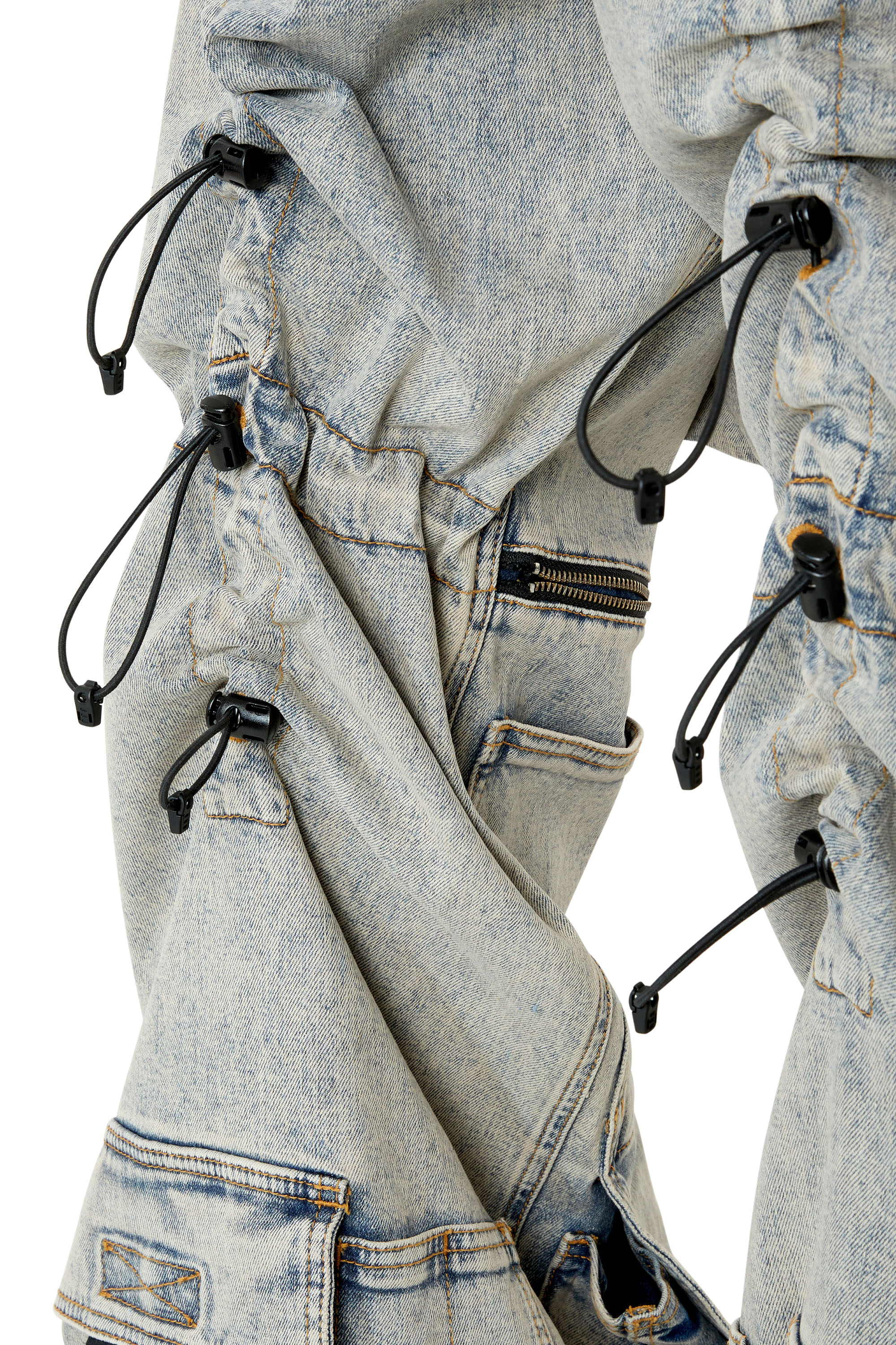 Diesel - D-Onlypockets 09F12 Straight Jeans, Blu medio - Image 4