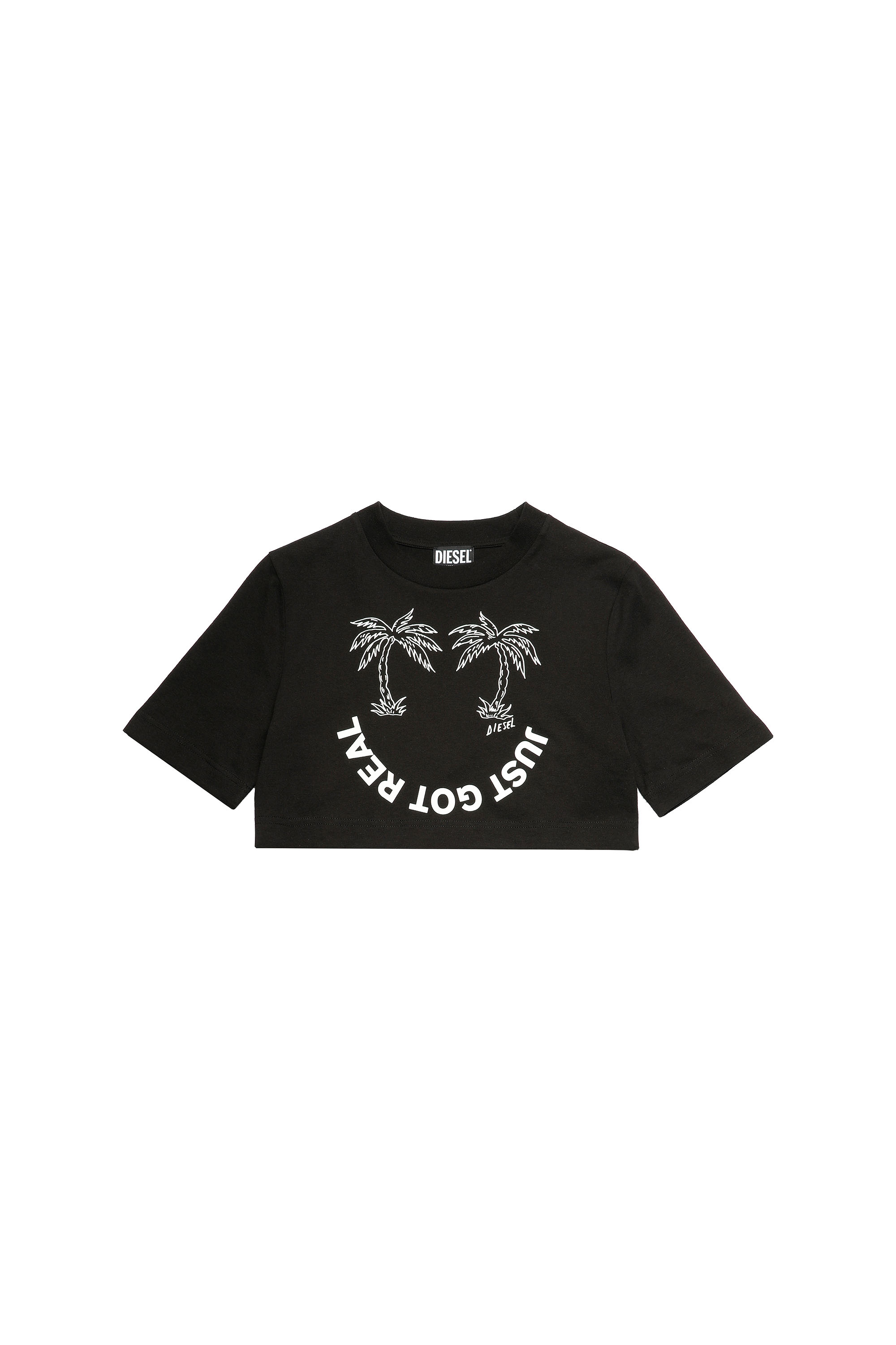 T-RECROP-B2, Black - T-Shirts