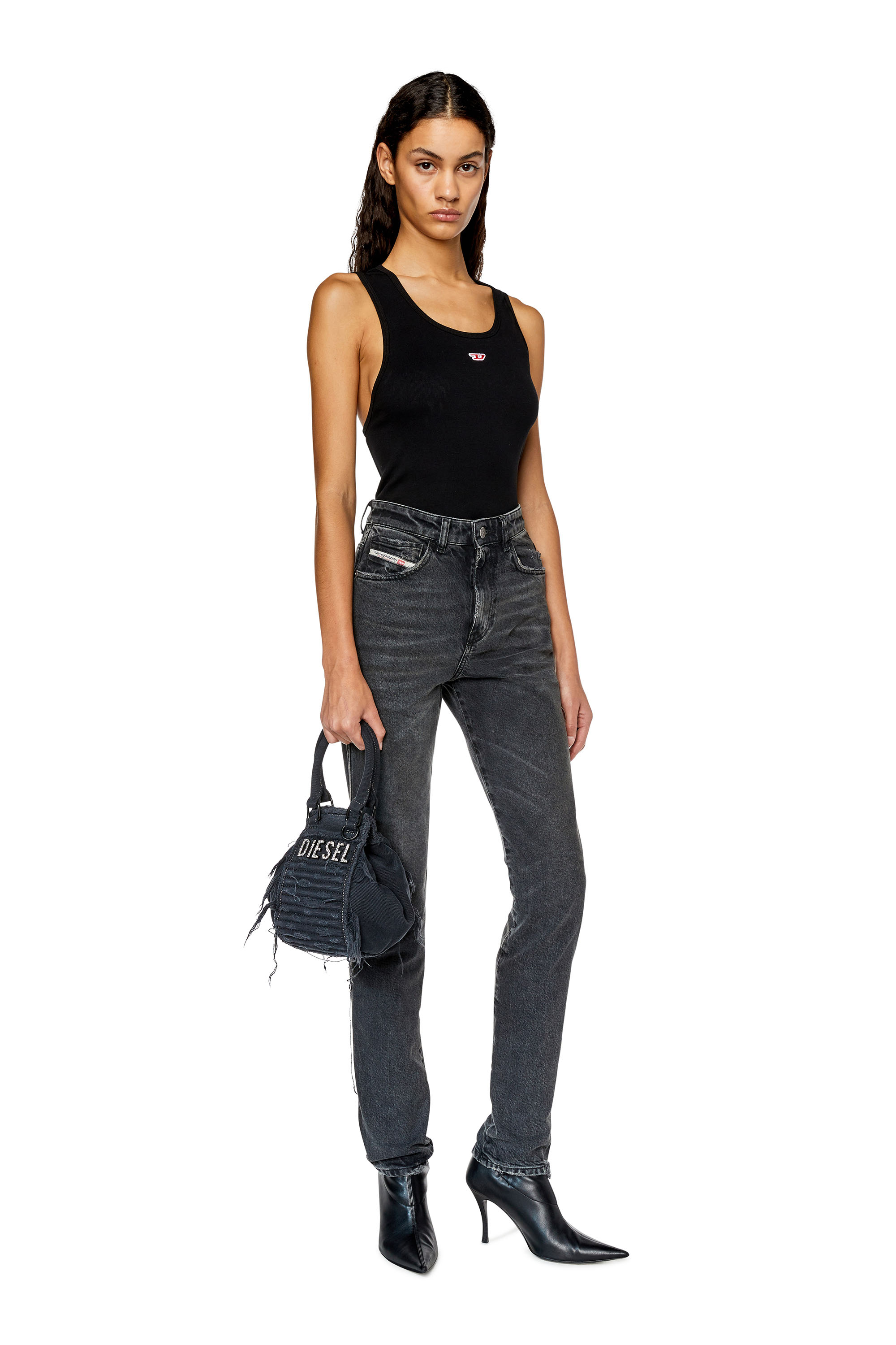 Diesel - 1994 09E78 Straight Jeans, Schwarz/Dunkelgrau - Image 4