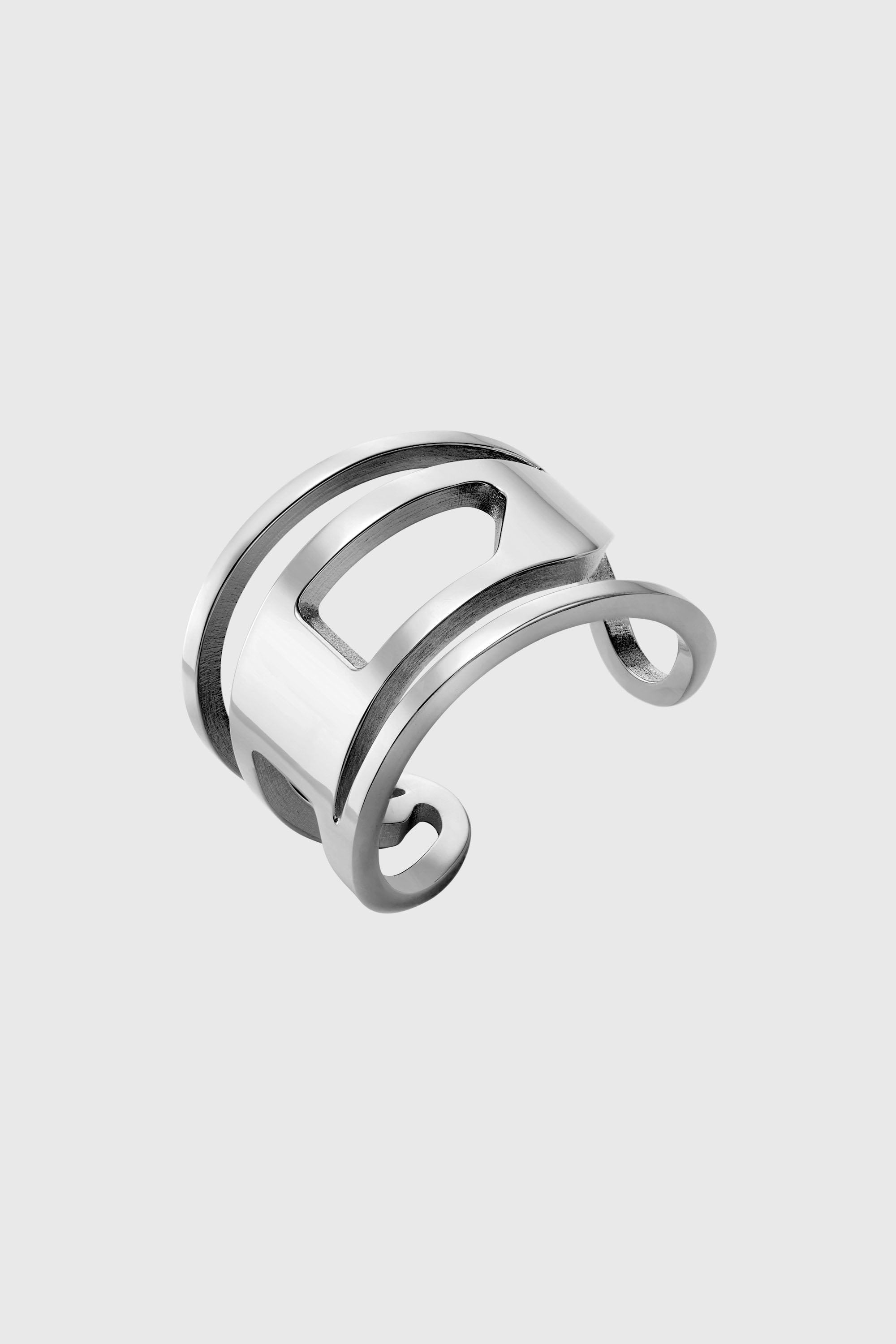 Diesel - DX1548040 JEWEL, Anello in acciaio inossidabile Unisex in Argento - 1