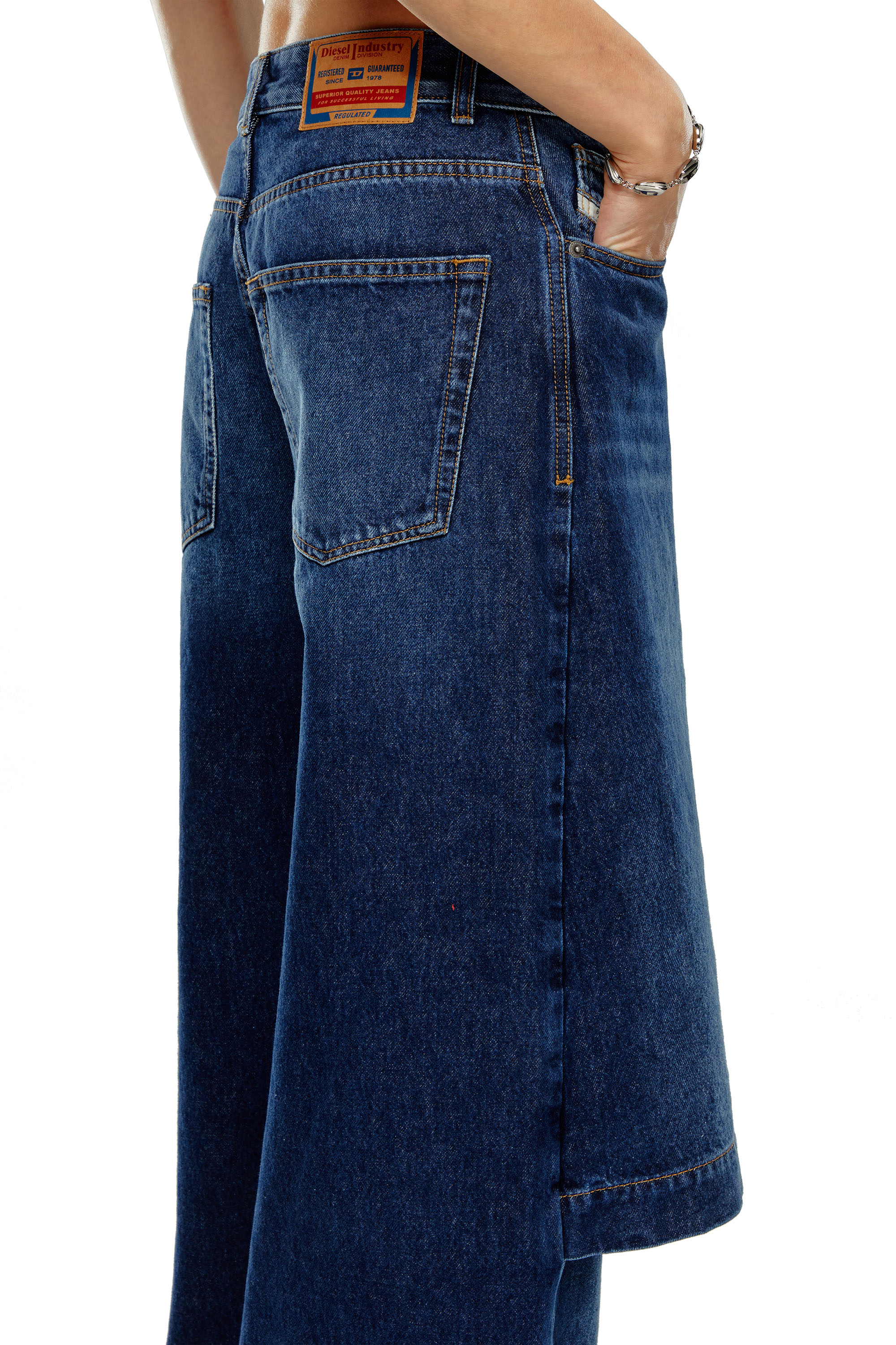 Diesel - Straight Jeans D-Syren 0DBCF, Bleu Foncé - Image 4