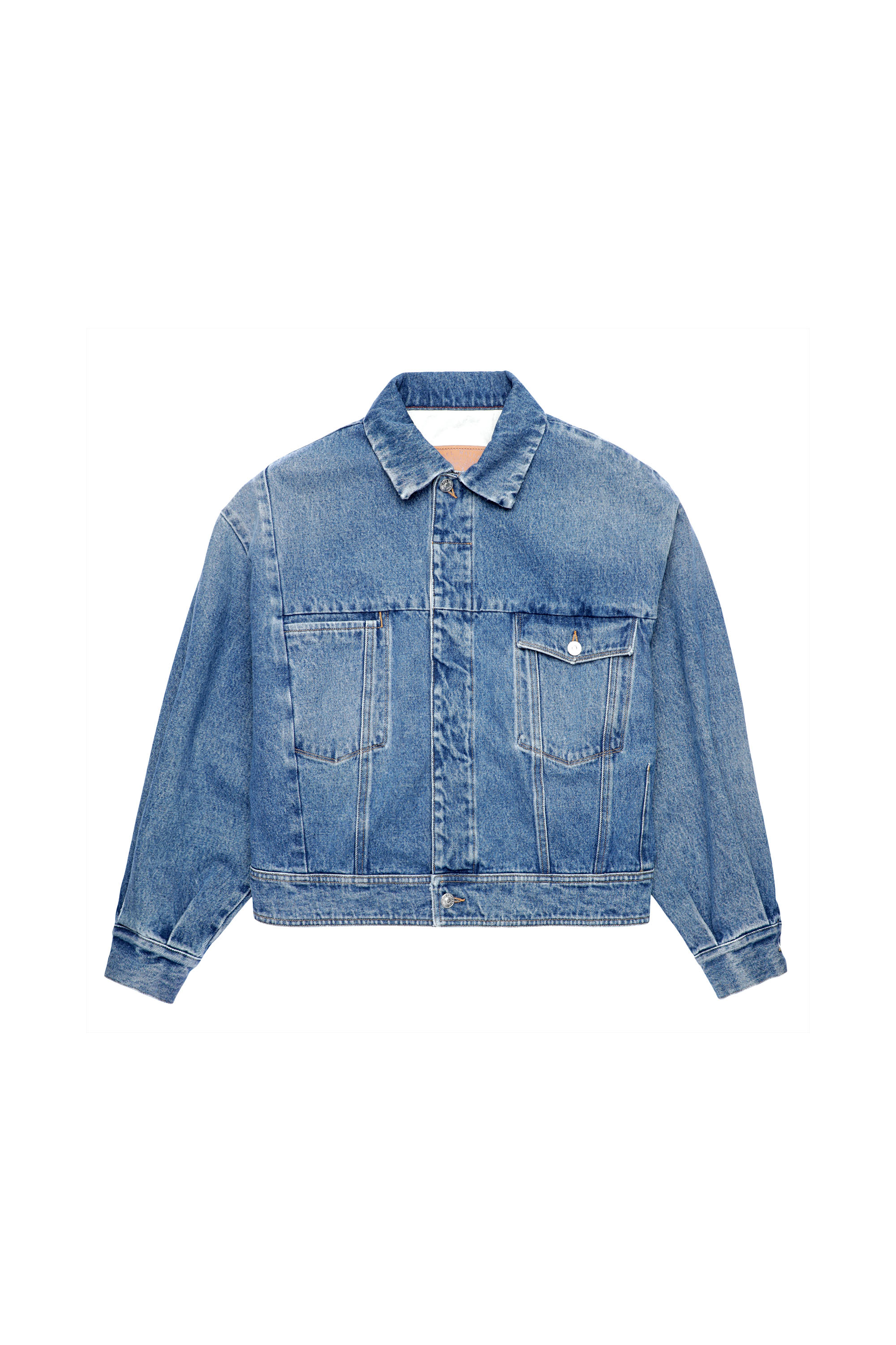 DE-LUCY-SP1, Blu medio - Giacche in denim