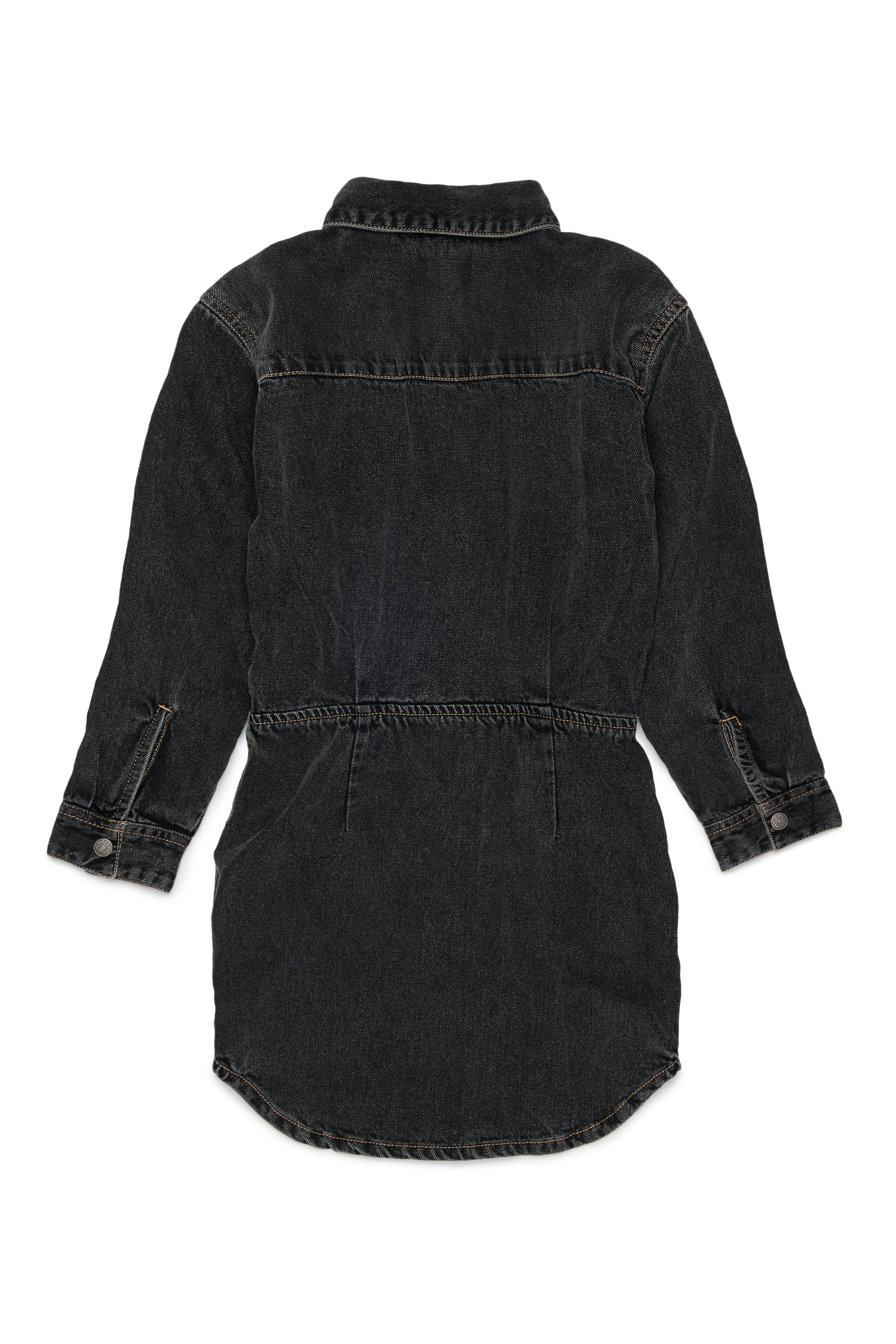 Diesel - DESUSY, Damen Jeanskleid aus Denim mit Tailleng&uuml;rtel in Schwarz/Dunkelgrau - 2