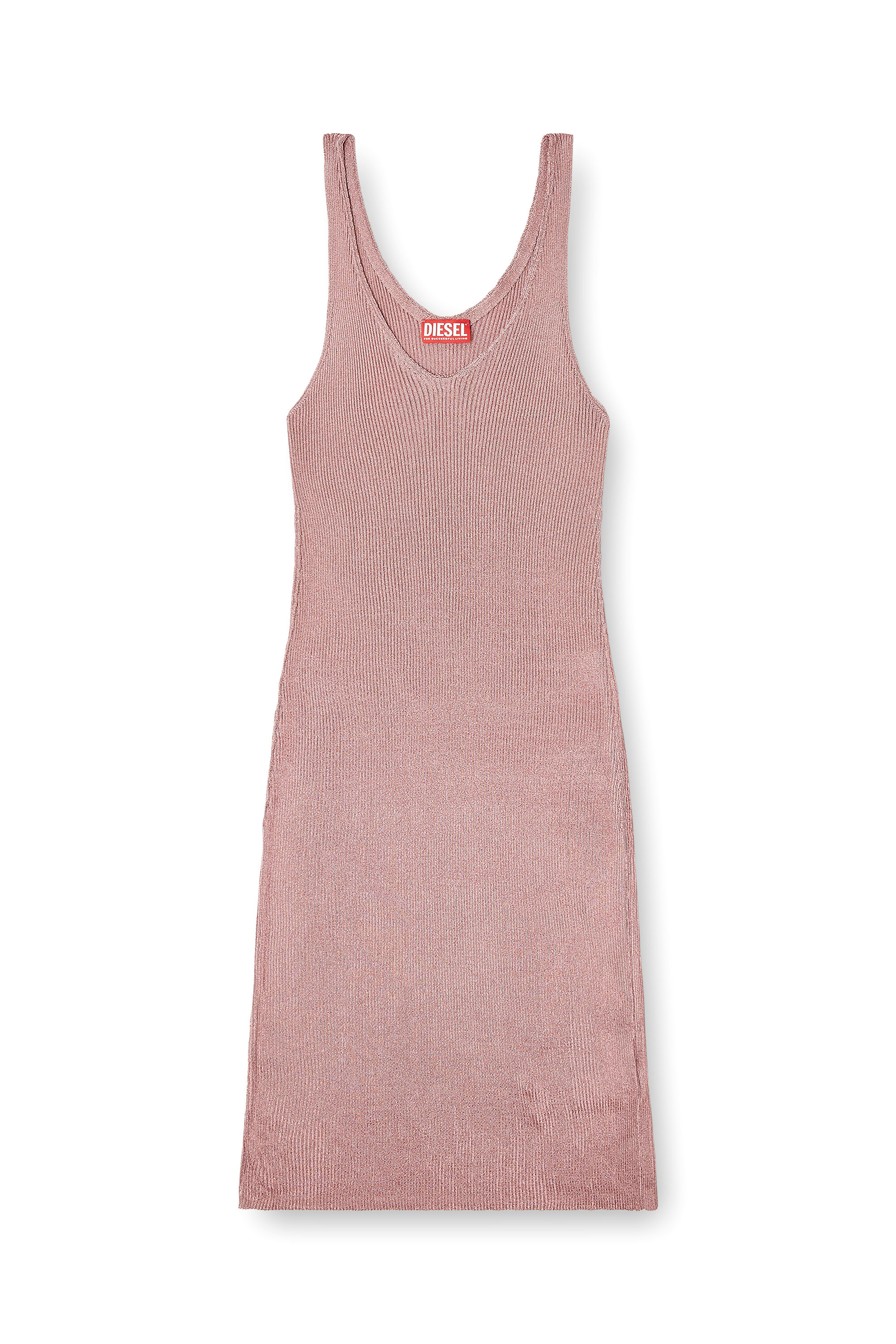 Diesel - M-DELOCA, Abito midi metallizzato Donna in Rosa - 2