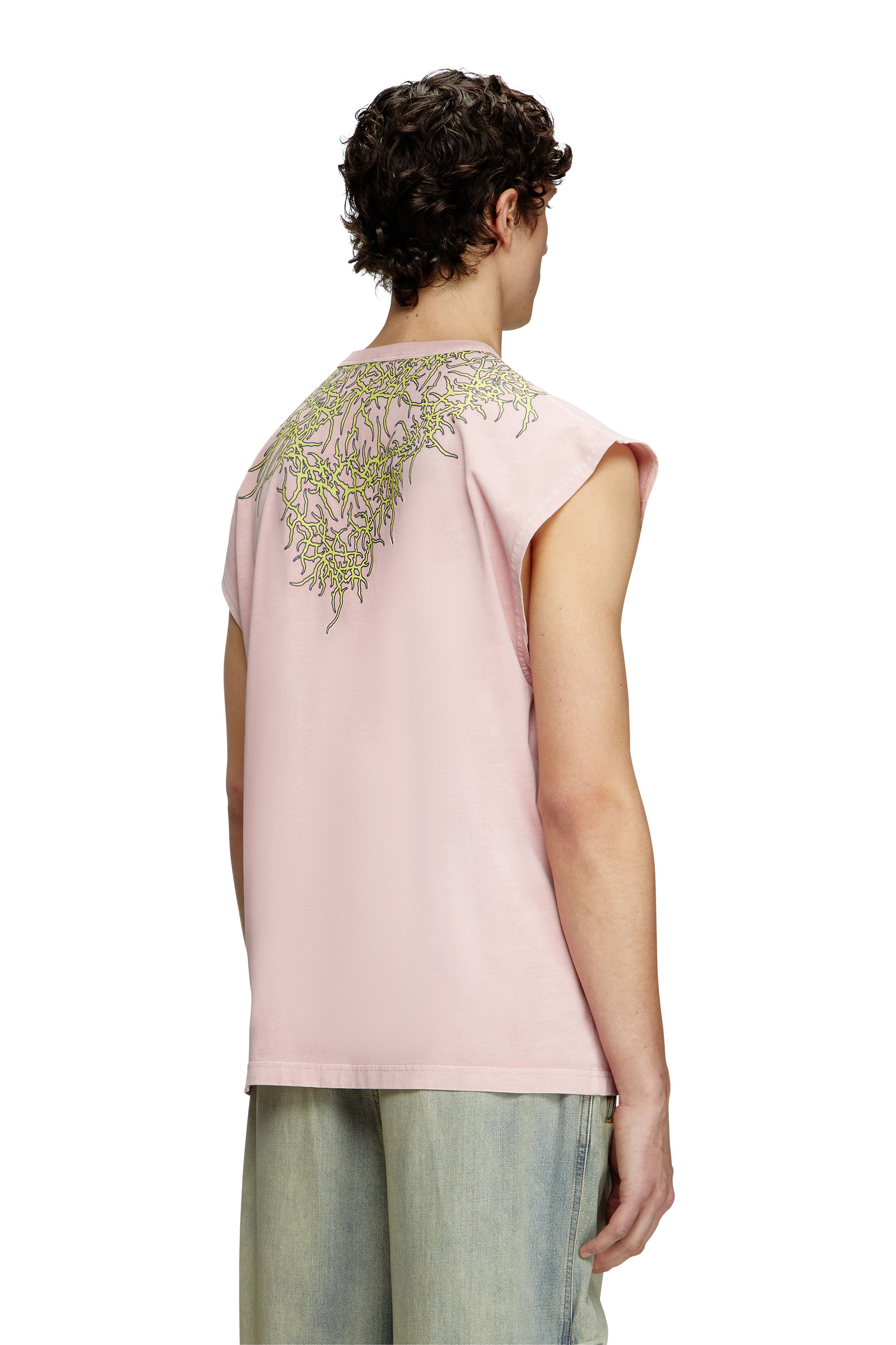 Diesel - T-BOXT-SL-R1, Tank top con grafiche tattoo Uomo in Rosa - 4