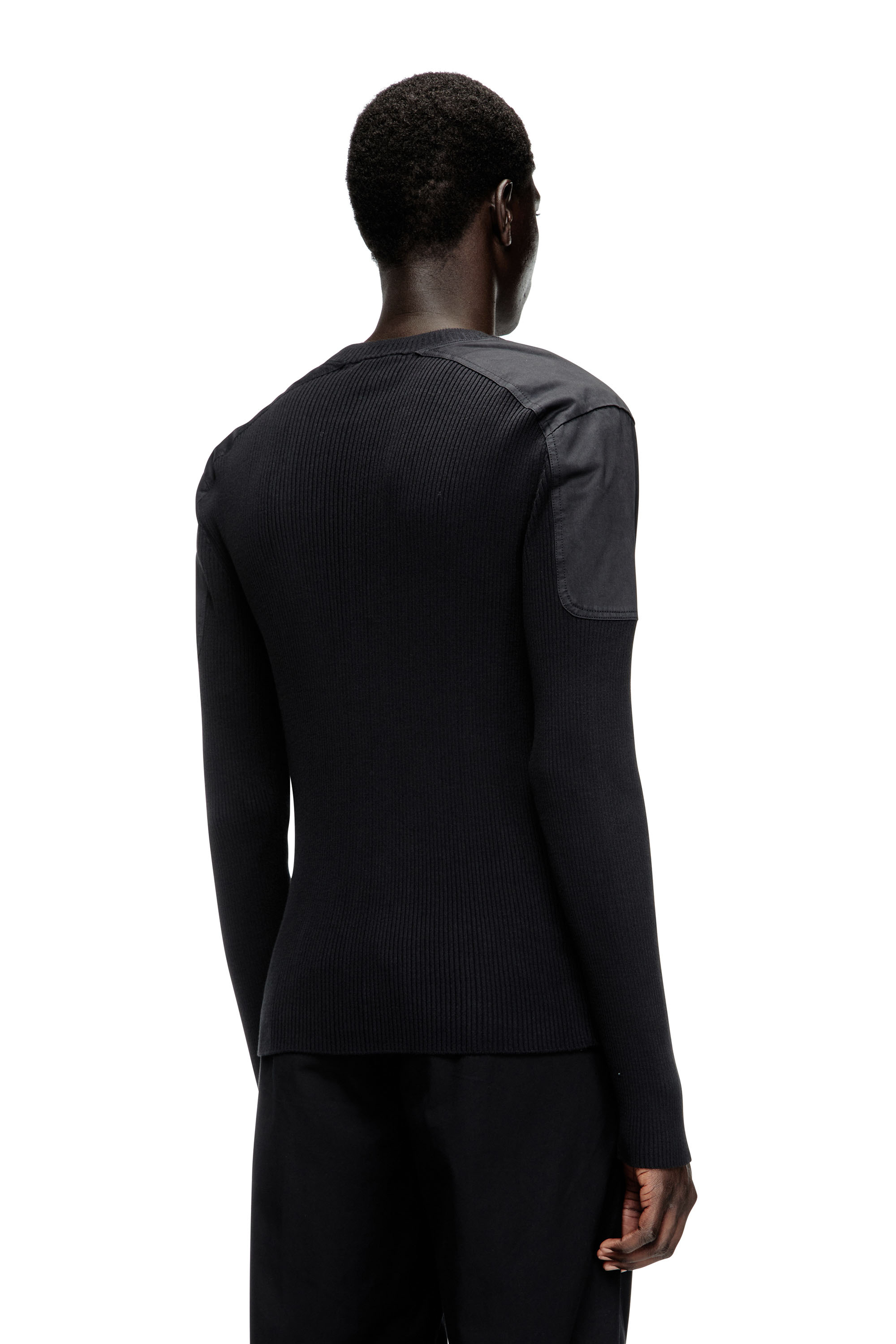 Diesel - K-MARTIN, Pull côtelé avec empiècements aux épaules Homme in ToBeDefined - 4