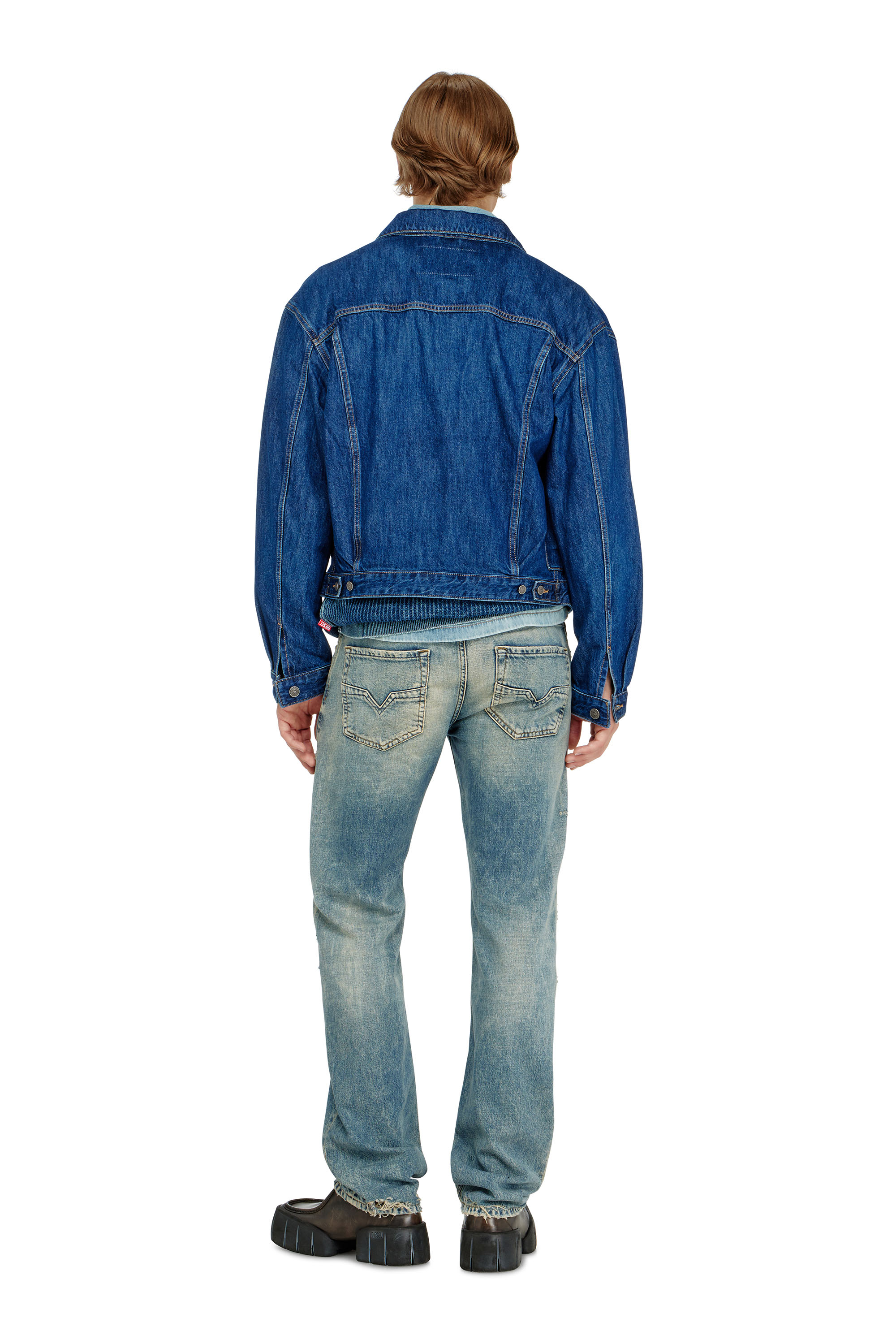 Diesel - Regular Jeans 1985 Larkee 09P62 Homme, Bleu moyen - Image 4