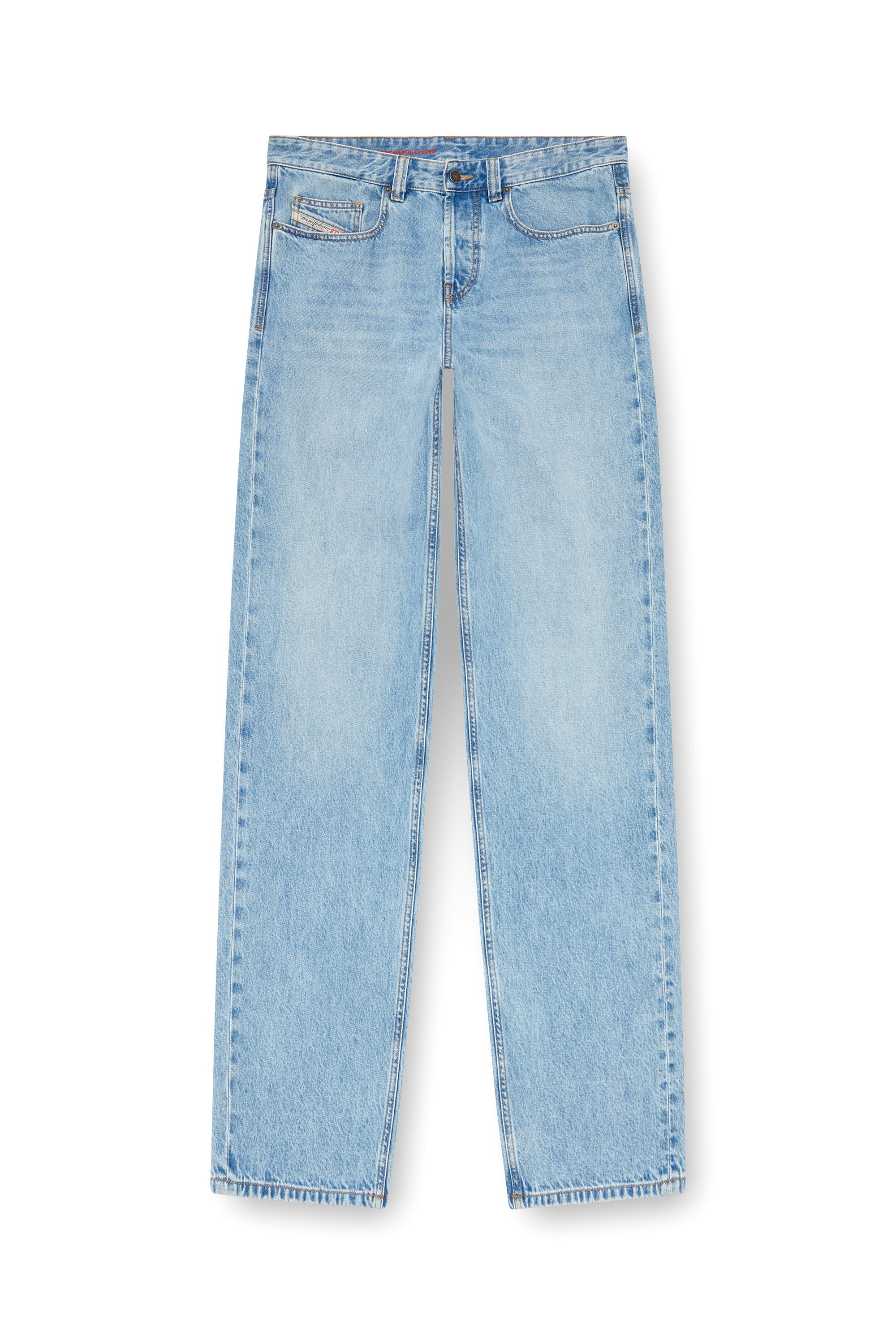 Diesel - Homme Straight Jeans 2001 D-Macro 09I29, Bleu Clair - Image 5