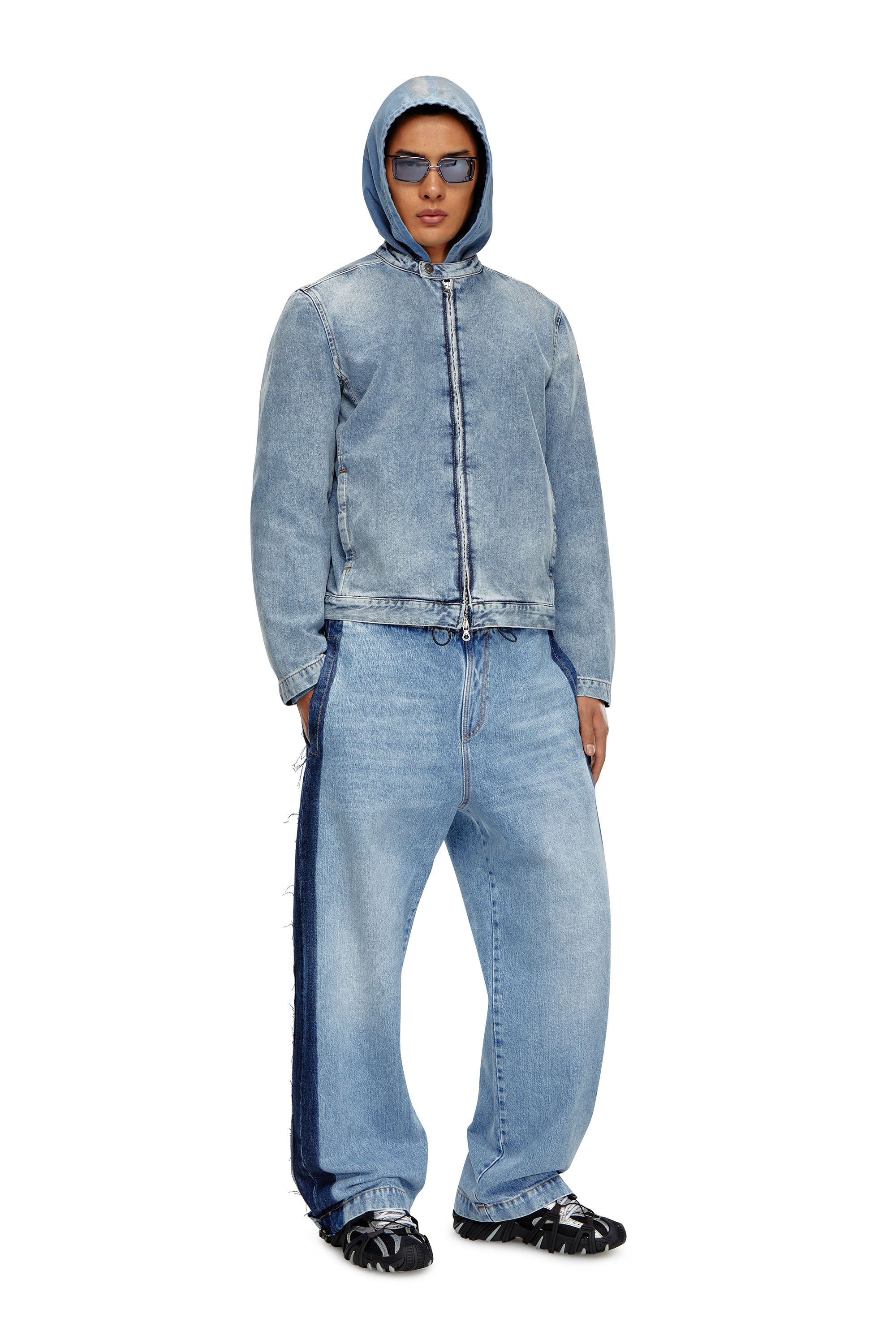 Diesel - Straight Jeans D-Martial 0GHAC, Bleu Clair - Image 1